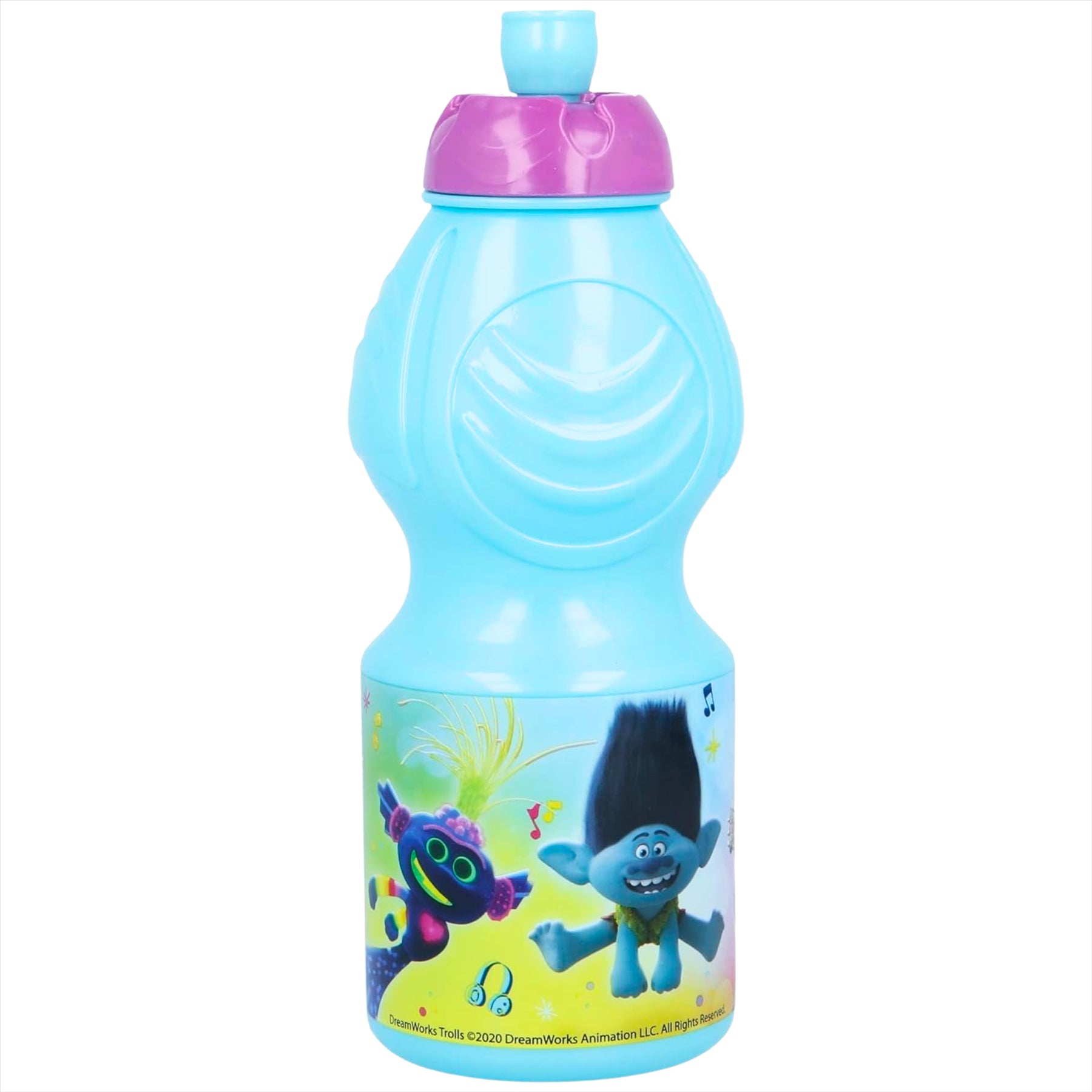 Trolls World Tour Kids Water Bottle with Drip Seal - BPA Free 400ml - Toptoys2u