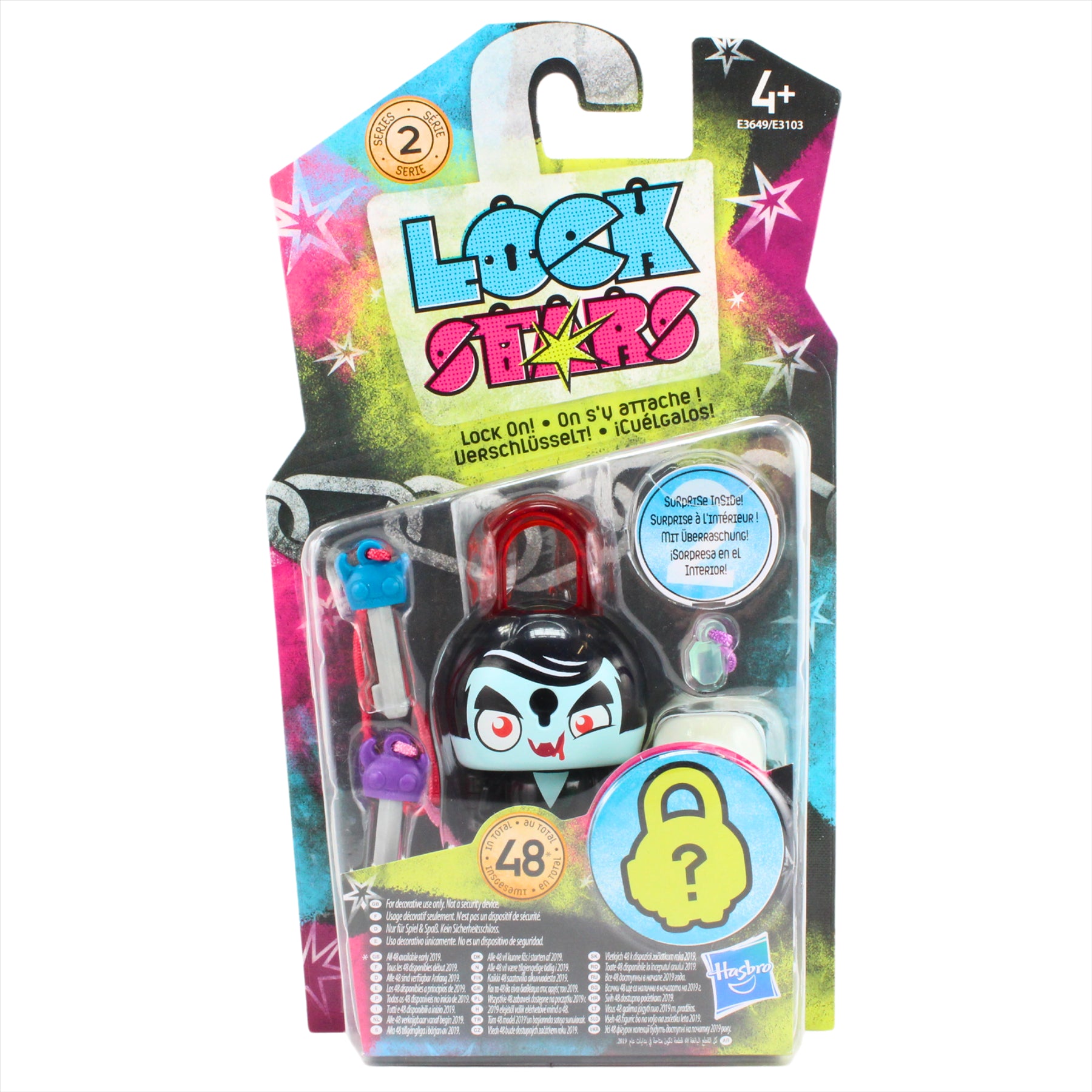 Lock Stars Series 2 Vampire Collectible Miniature 7cm Toy Figure Lock-On Clip with Accessories - Toptoys2u