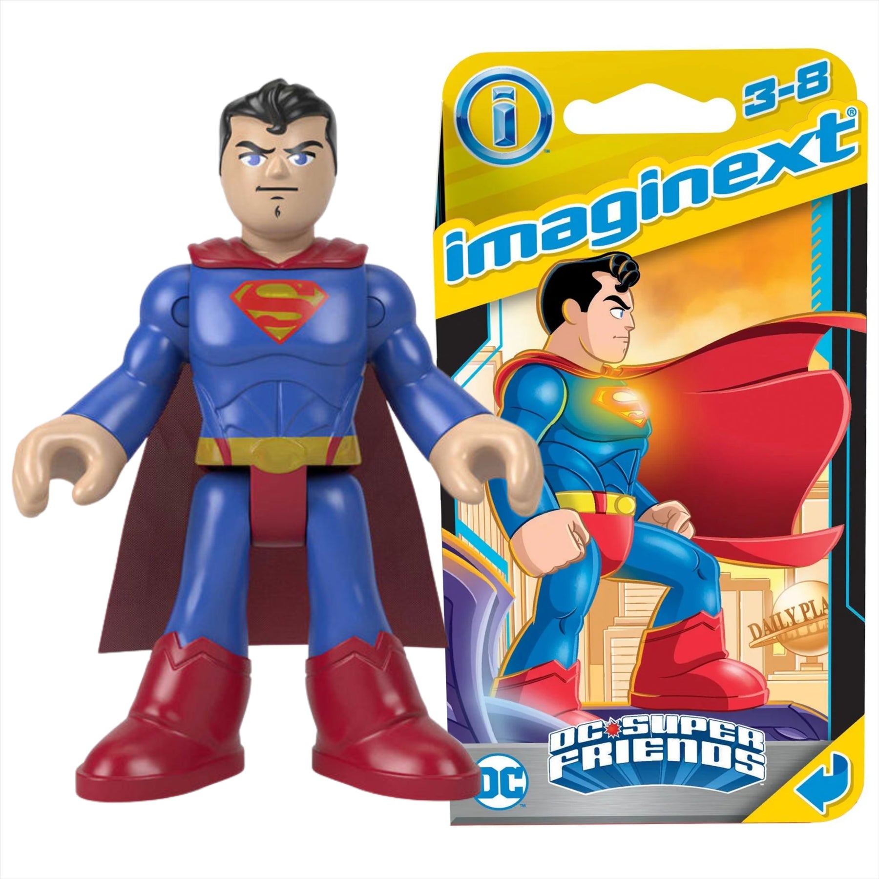Imaginext DC Super Friends Superman Miniature Action Figure Play Toy - Toptoys2u