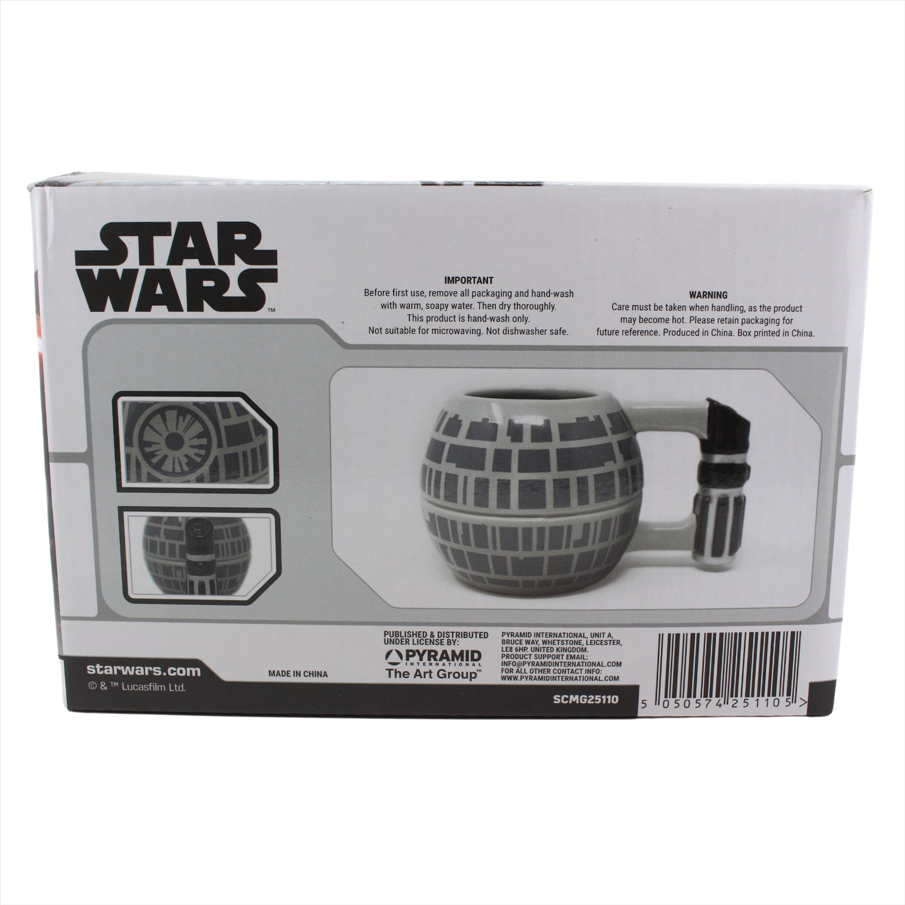 Star Wars Death Star Sculpted 450ml Ceramic Mug - Toptoys2u