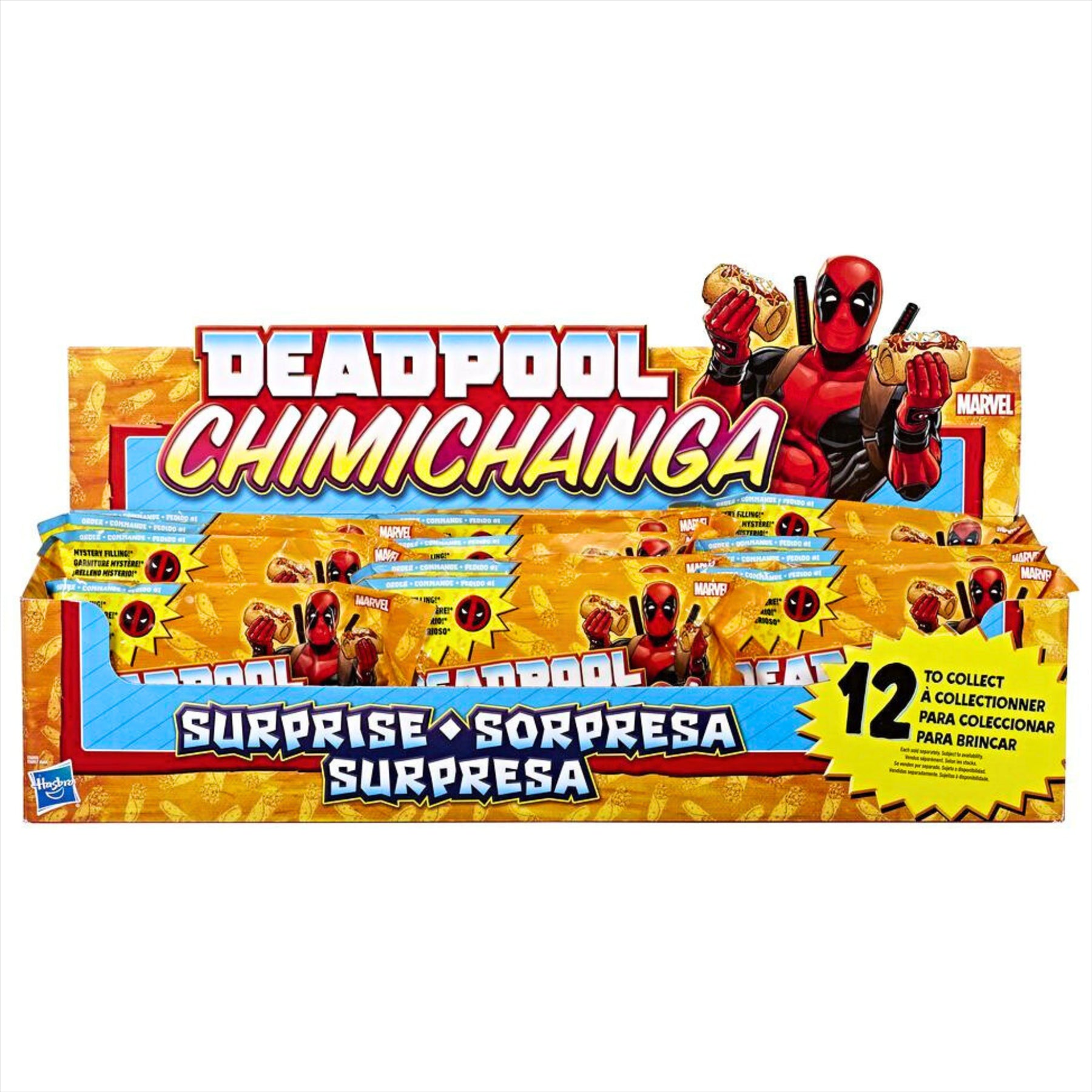 Marvel Deadpool Chimichanga Mystery Toy Figure Blind Bags - Pack of 12 - Toptoys2u