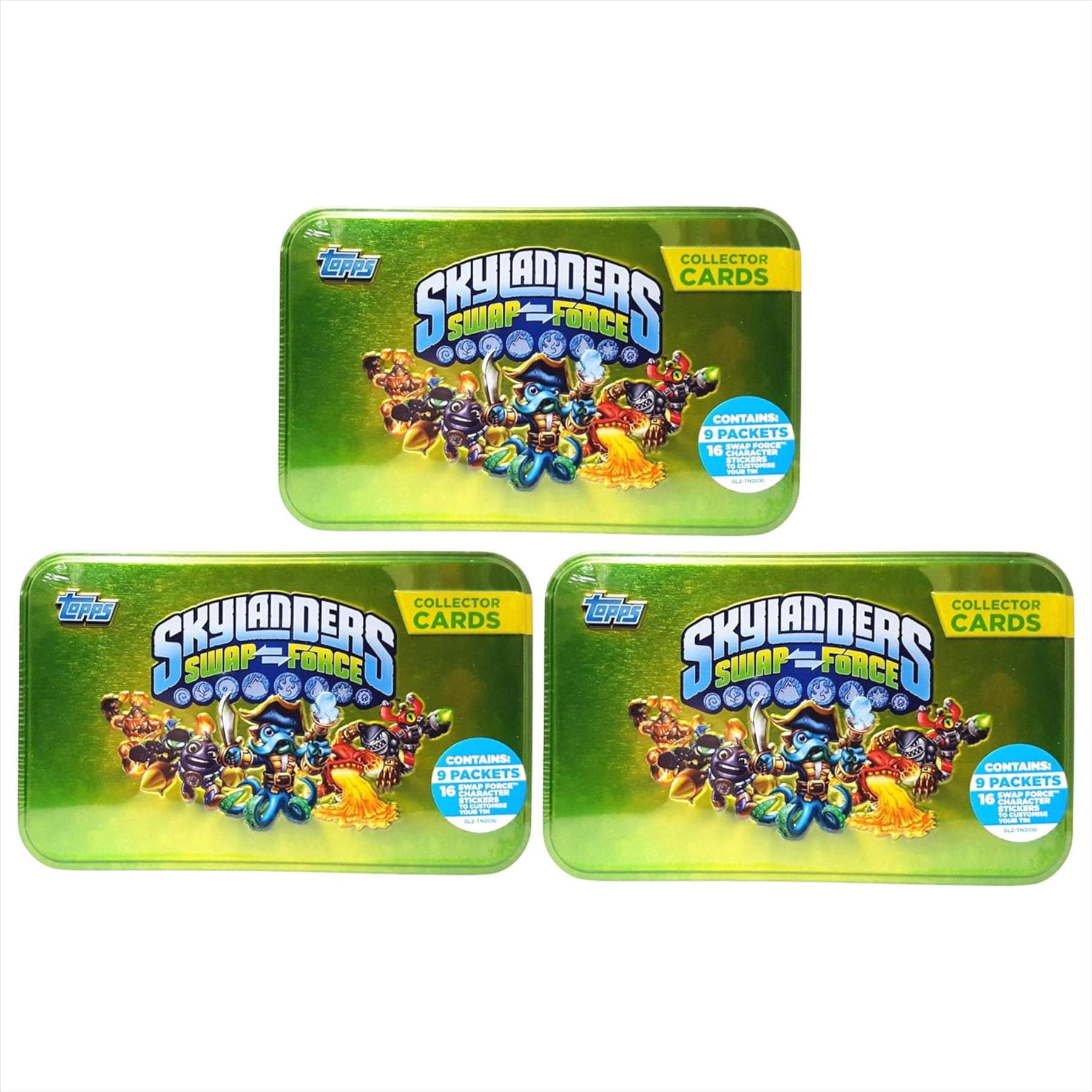 Skylanders Swap Force Tin - Trading Card Game Collectors Tin - Pack of 3 - Toptoys2u