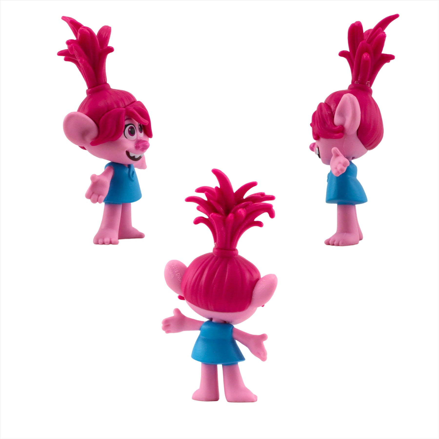 Trolls World Tour Super Soft Guy Diamond 28cm Plush Toy with Poppy 9cm Figure and Series 1 Keyclip Figure Blind Box - Toptoys2u