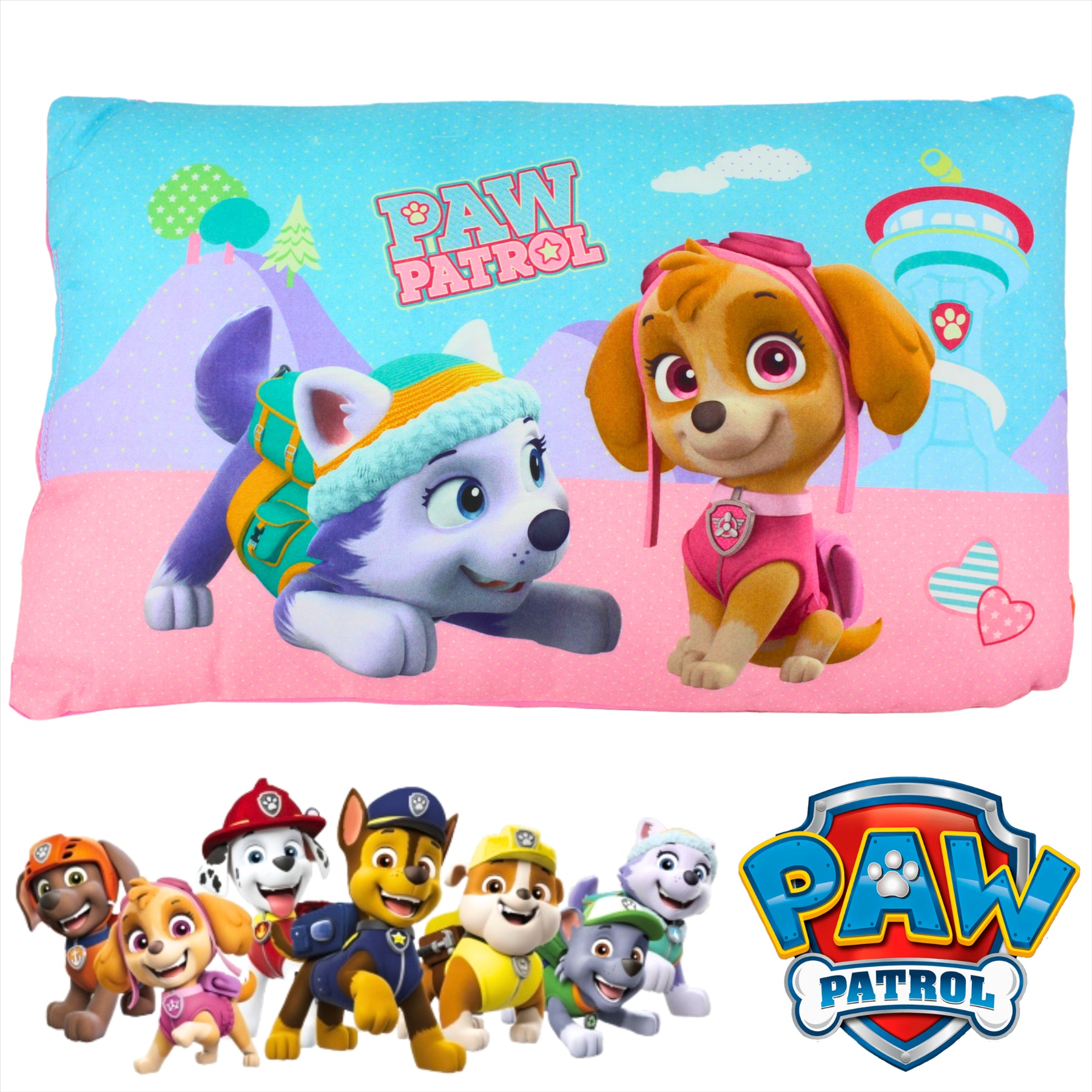 Paw Patrol Skye and Everest Super Soft 36cm Pillow Cushion