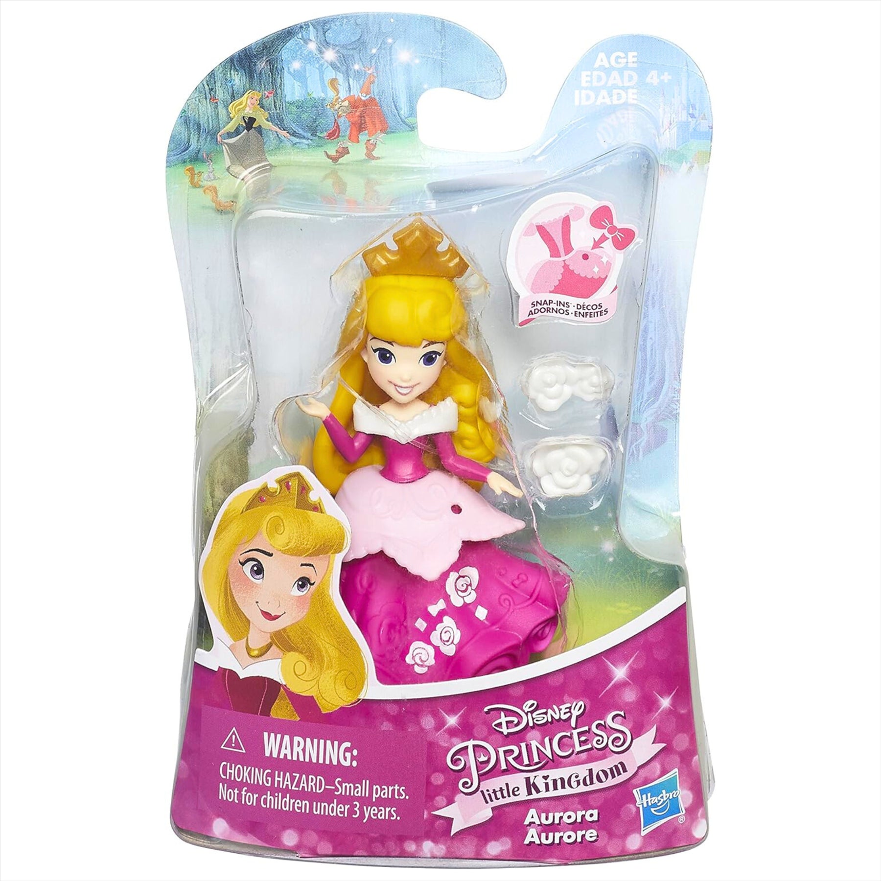 Disney Princess Little Kingdom Aurora 8cm Miniature Play Figure Toy with Accessories - Toptoys2u