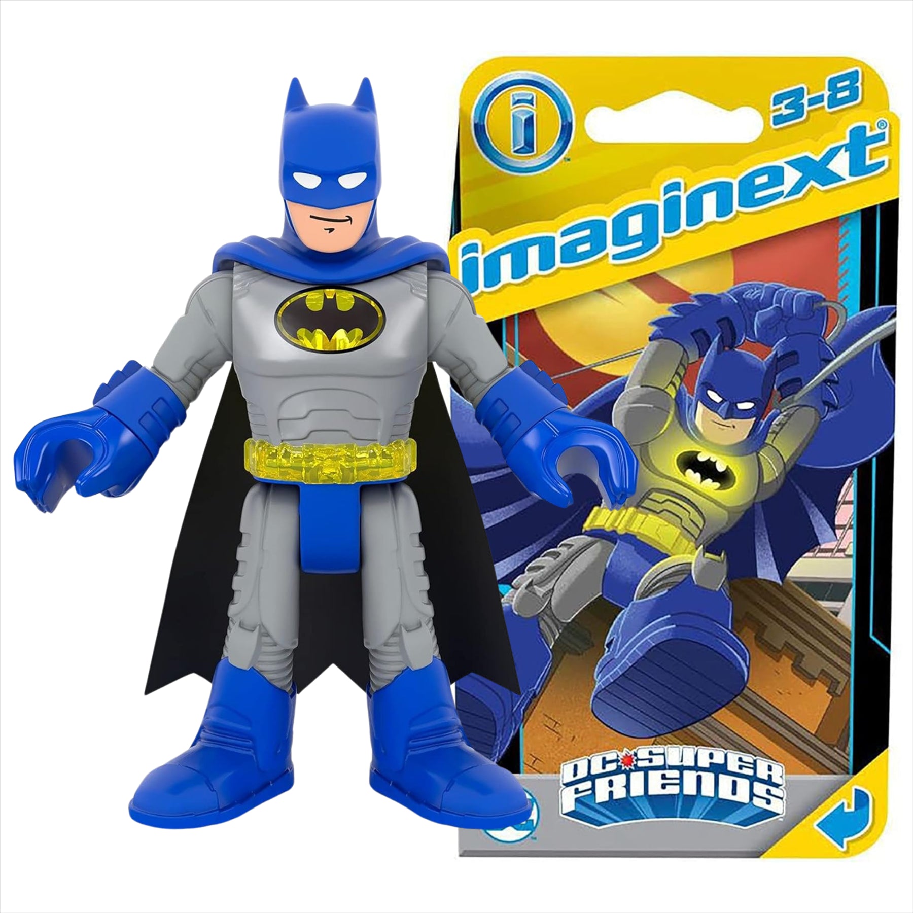 Imaginext DC Super Friends Batman Miniature Action Figure Play Toy - Toptoys2u