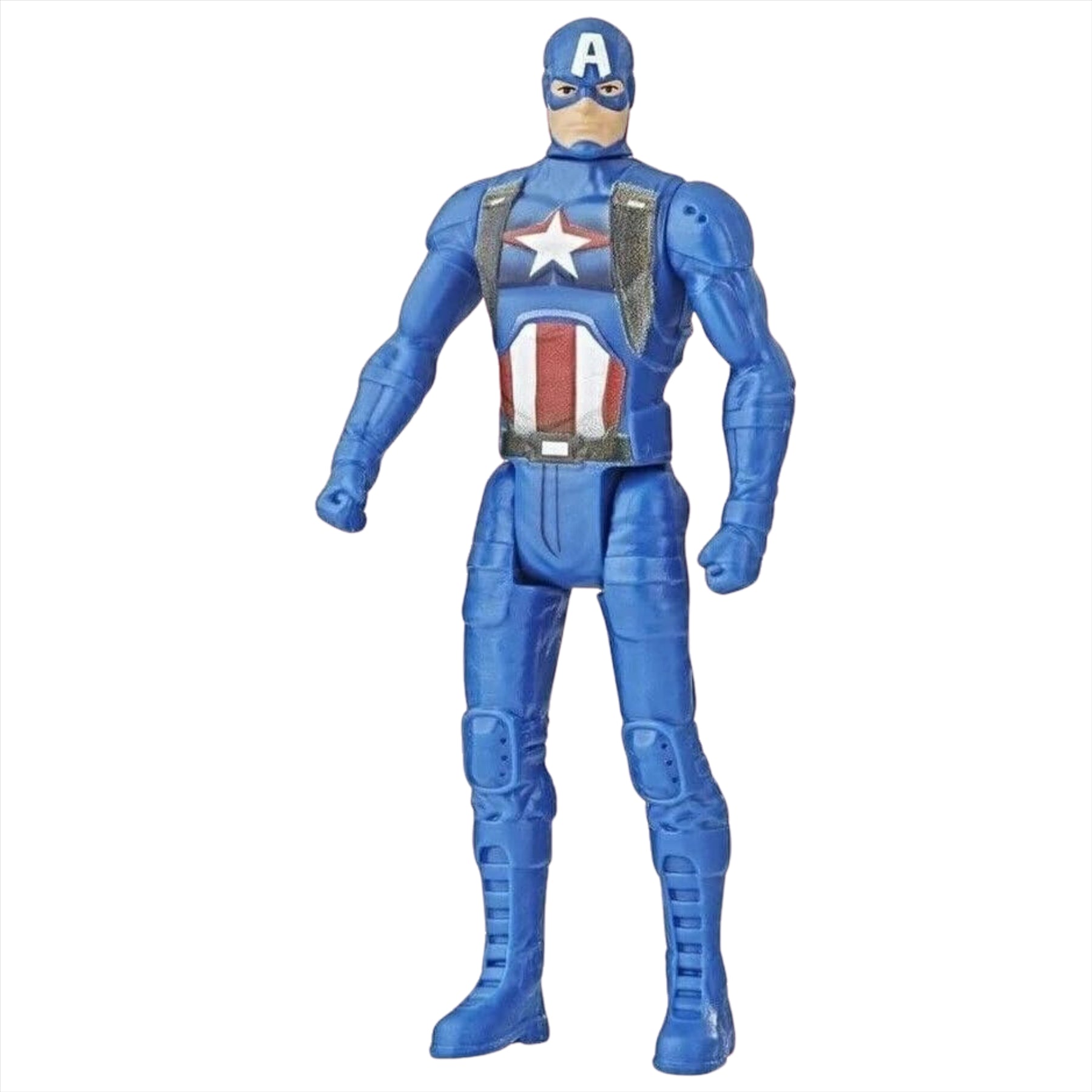 Marvel Avengers Captain America and Iron Man Miniature Articulated 9.5cm Toy Action Figures Bundle - Pack of 2