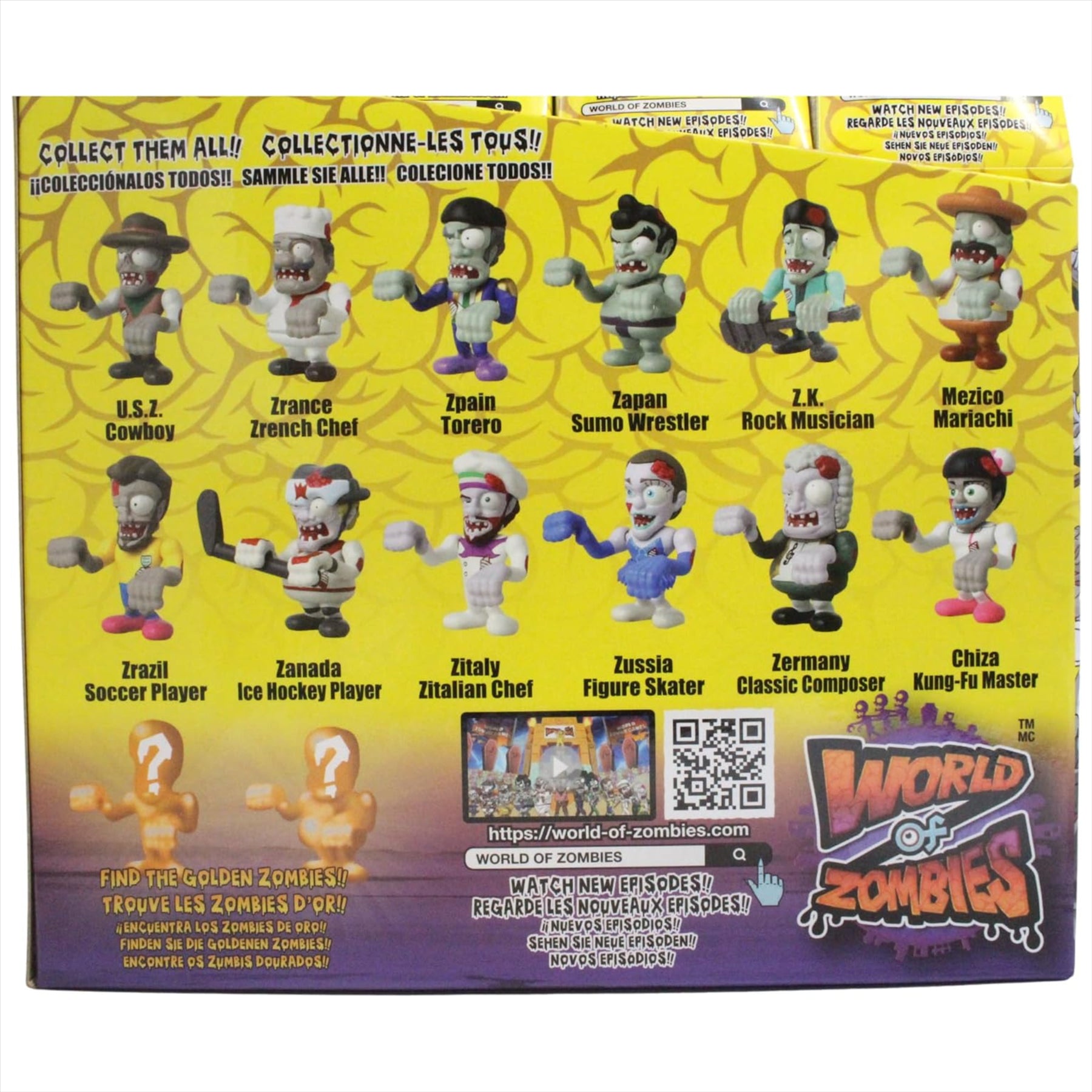 World of Zombies Articulated Action Figures 8cm 3" - 6x Blind Boxes - Toptoys2u