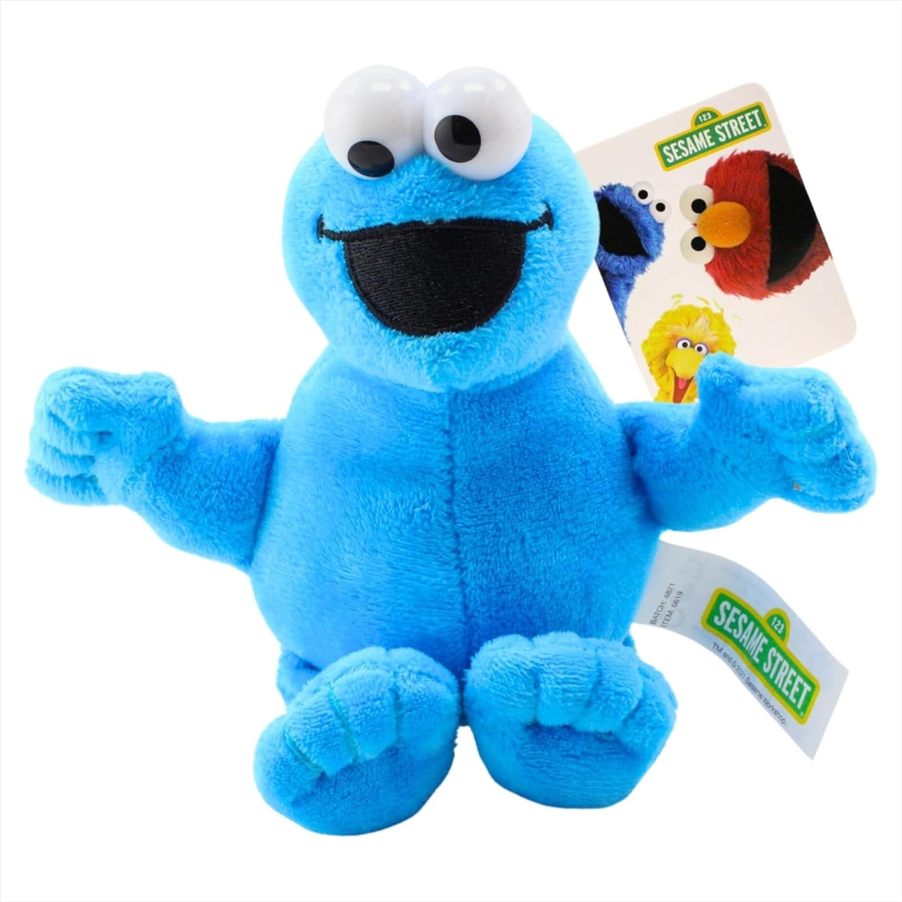 Sesame Street Super Soft Elmo 21cm and Cookie Monster 15cm Gift Quality Plush Toy Bundle - Toptoys2u