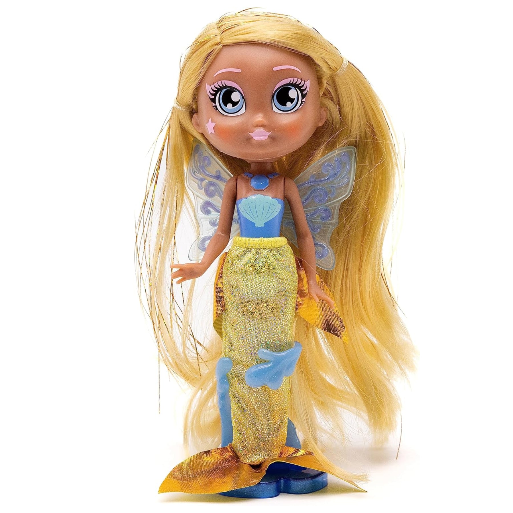 Bright Fairy Friends Shine Together! Series 3 Mermaid 15cm Doll Figure with Underwater Castle Home and Accessories - Toptoys2u