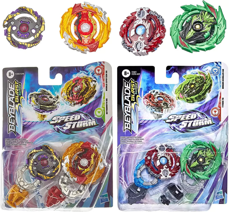 Beyblade Burst QuadDrive Salvage Valtryek Rashad V7 and Gilded Nemesis N7  Dual Pack 