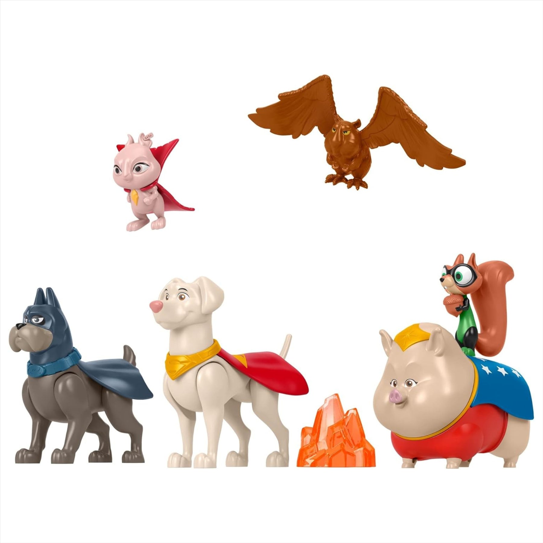 Fisher-Price Superpets Miniature Toy Action Figure Multi-Pack - Set of 6