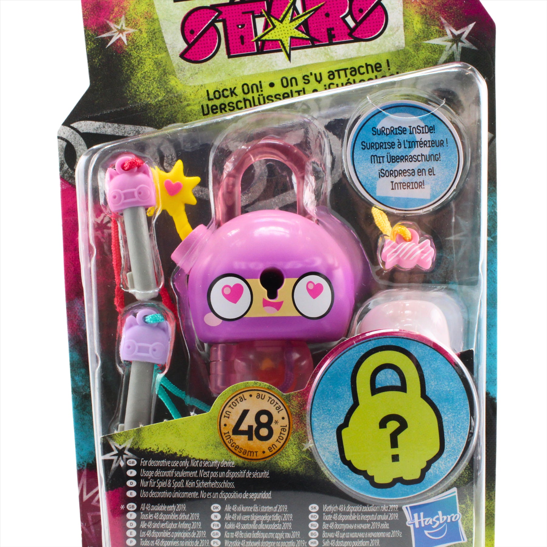 Lock Stars Series 2 Pink Bomb Collectible Miniature 7cm Toy Figure Lock-On Clip with Accessories - Toptoys2u