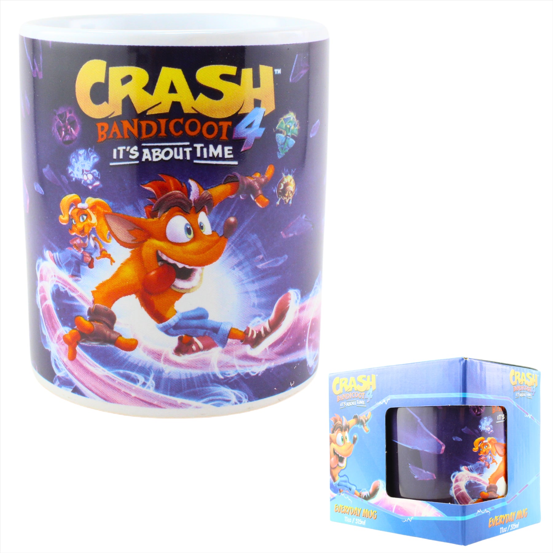 Crash Bandicoot Video Game 315ml Coffee Mug - It's About Time - Toptoys2u