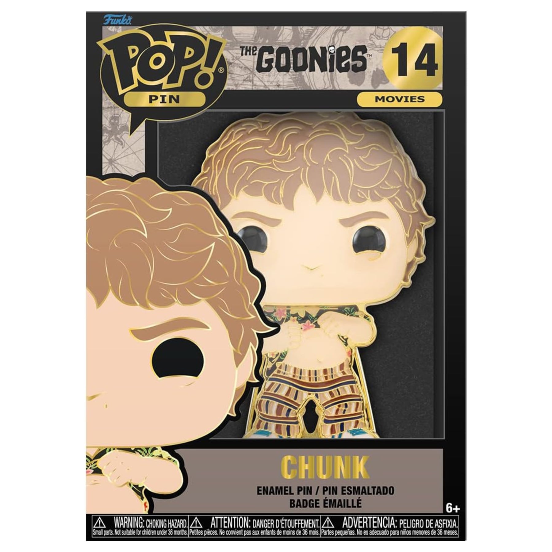 Funko Pop! The GOONIES: Chunk Large Enamel Pin - Collectable Novelty Brooch Great for Backpacks & Bags - Toptoys2u
