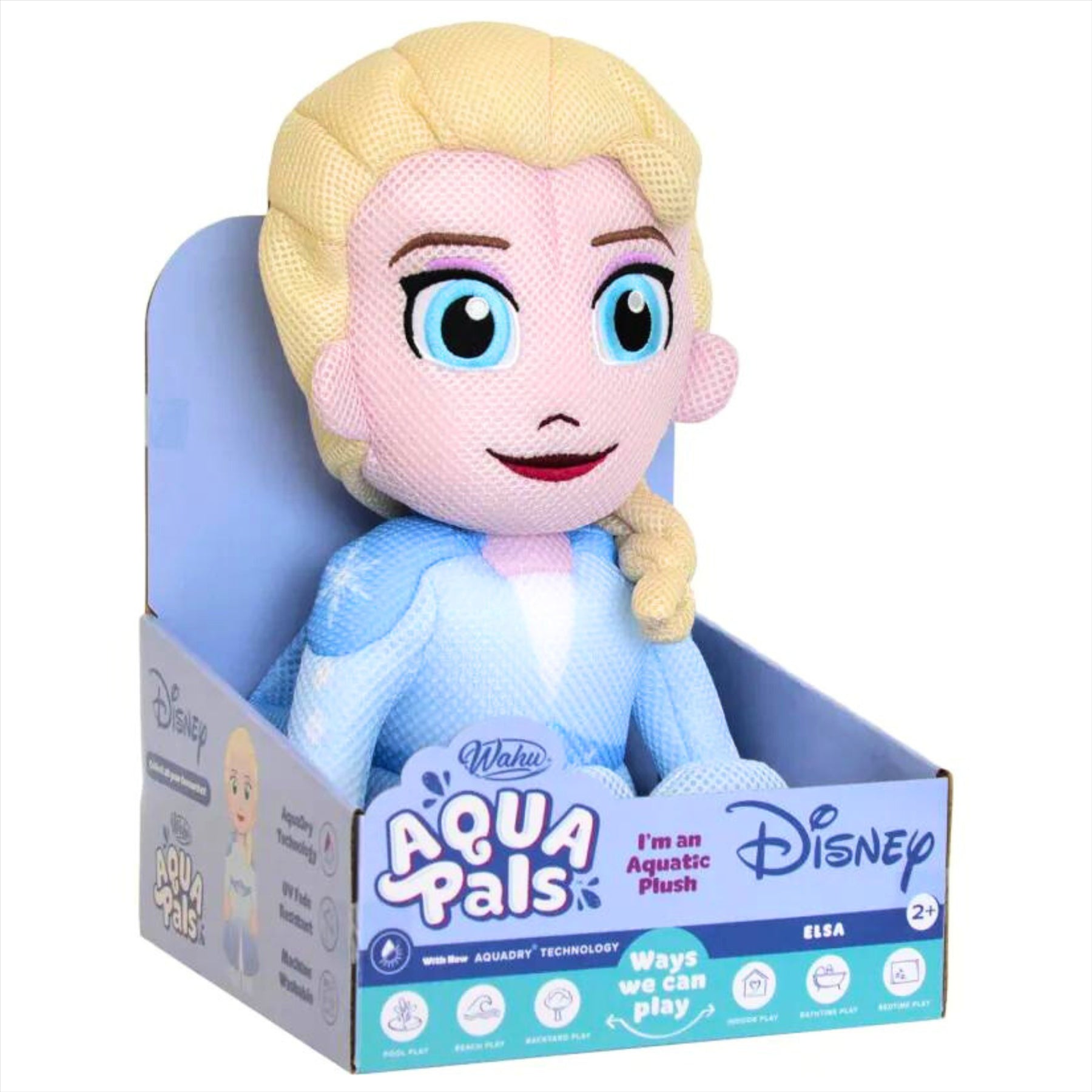 Aqua Pals Disney Frozen Super Soft Elsa 40cm Aquatic Plush Bath Toy - Toptoys2u