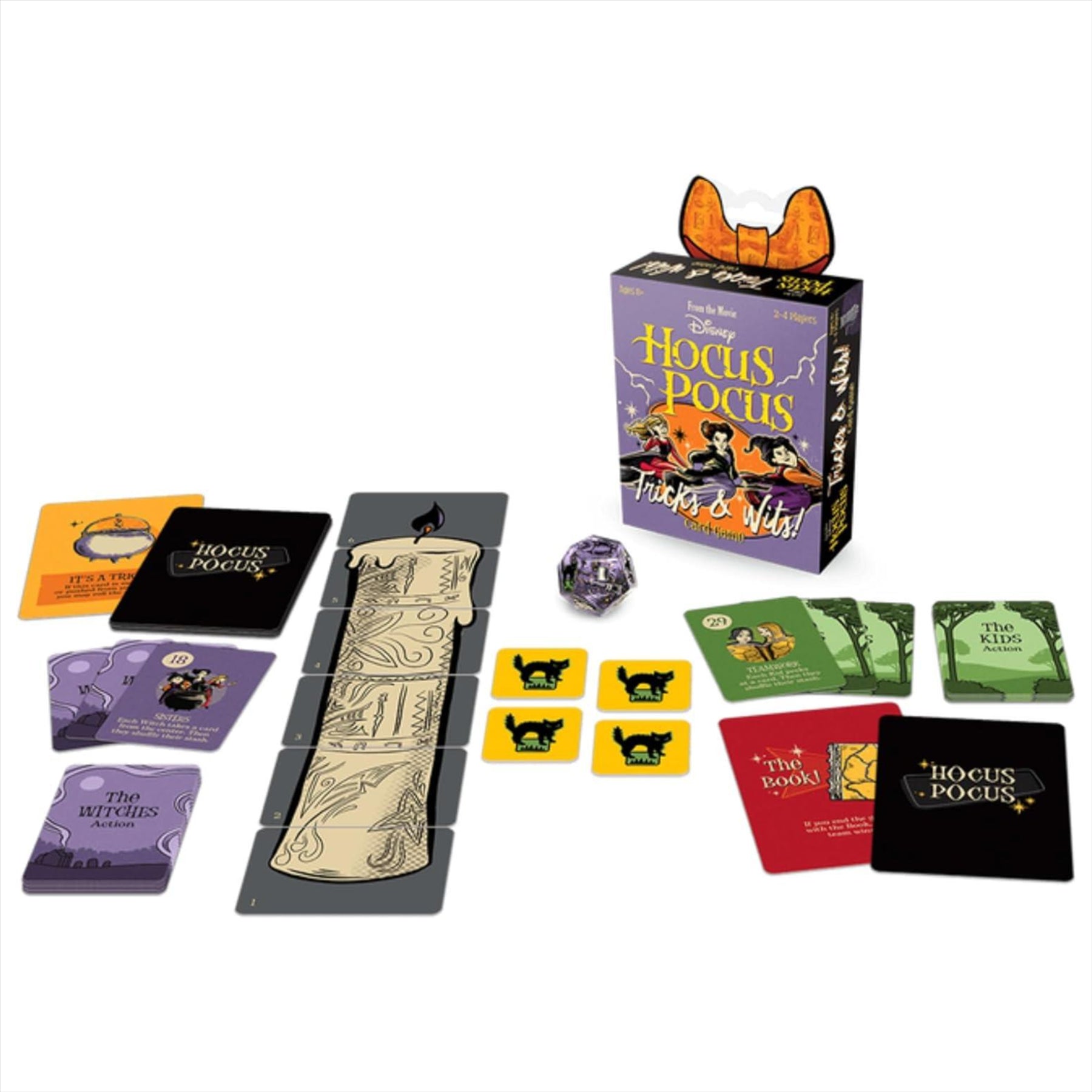Boo Hollow Hocus Pocus Gift Set - Series 3 Mini Collectible Vinyl Figures 3 Pack & Hocus Pocus Card Game - Toptoys2u