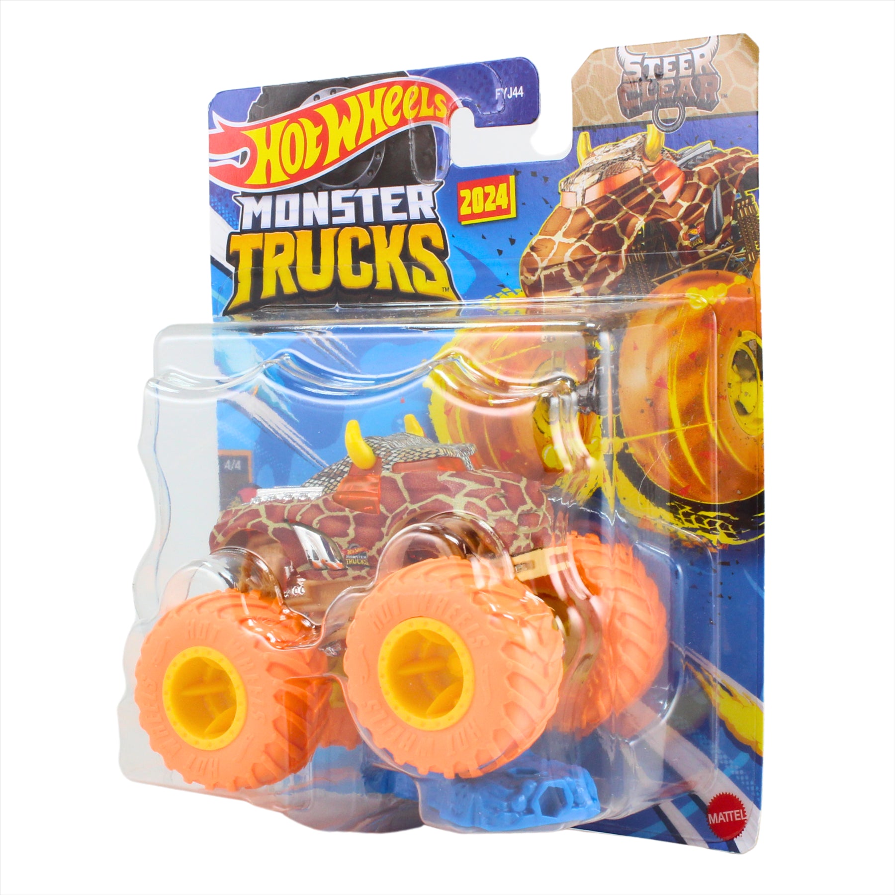 Hot Wheels Monster Trucks Stripes Earned 4/4 Steer Clear Collectible Toy 1:64 Scale Diecast Model Vehicle - HTM57 - Toptoys2u