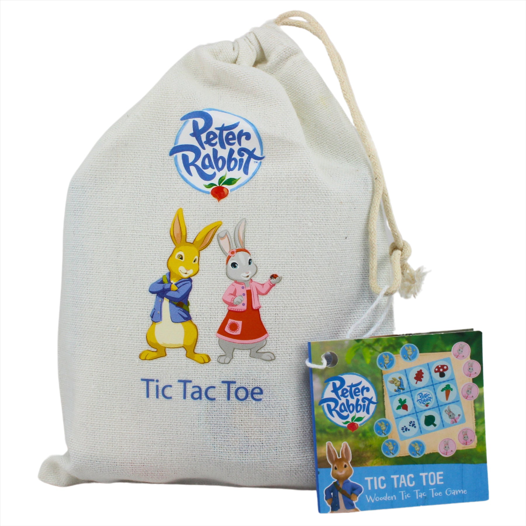 Peter Rabbit Children's Wooden Tic Tac Toe Educational Game for 2 Players - Toptoys2u