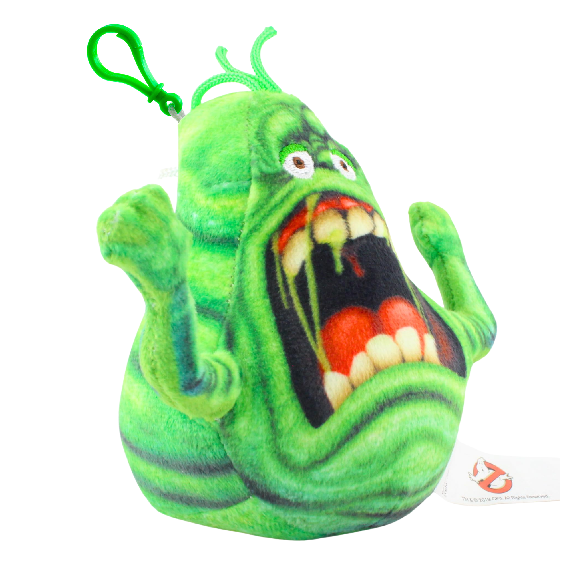 Ghostbusters Super Soft Slimer 12cm Gift Quality Plush Toy Keyclip Bag Clip - Toptoys2u