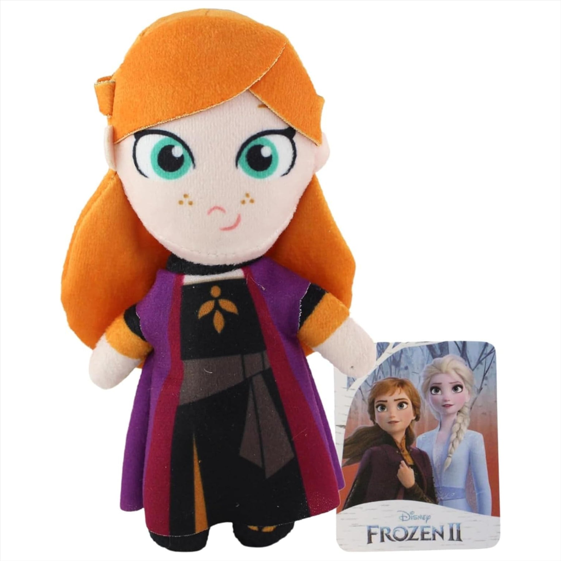 Frozen 2 Elsa, Anna, Olaf, and Sven Pack of 4 Super Soft 12cm Plush Toys + 4x Mystery Collectible Pop Adventures Figures - Toptoys2u