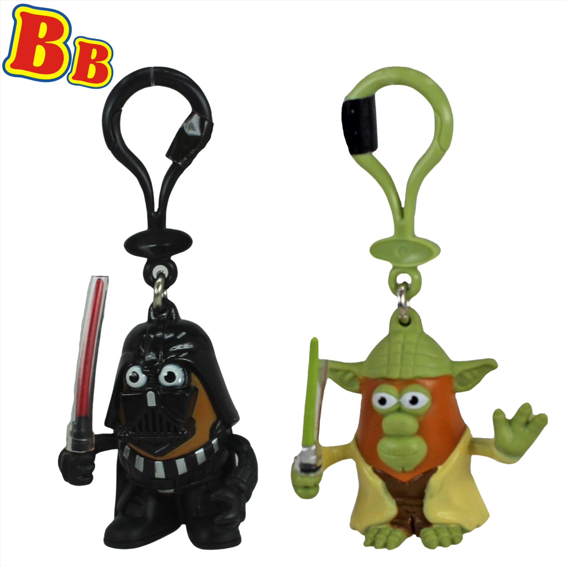 Star Wars Mr Potato Head 6cm Mini Figures Keychains - Vader & Yoda - Toptoys2u