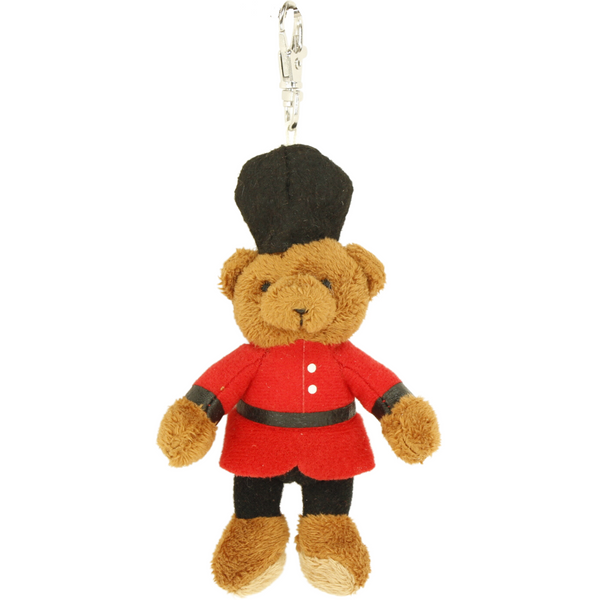 Aurora Guardsman Bear Keychain & Bag Clip Soft Plush Toy - Toptoys2u
