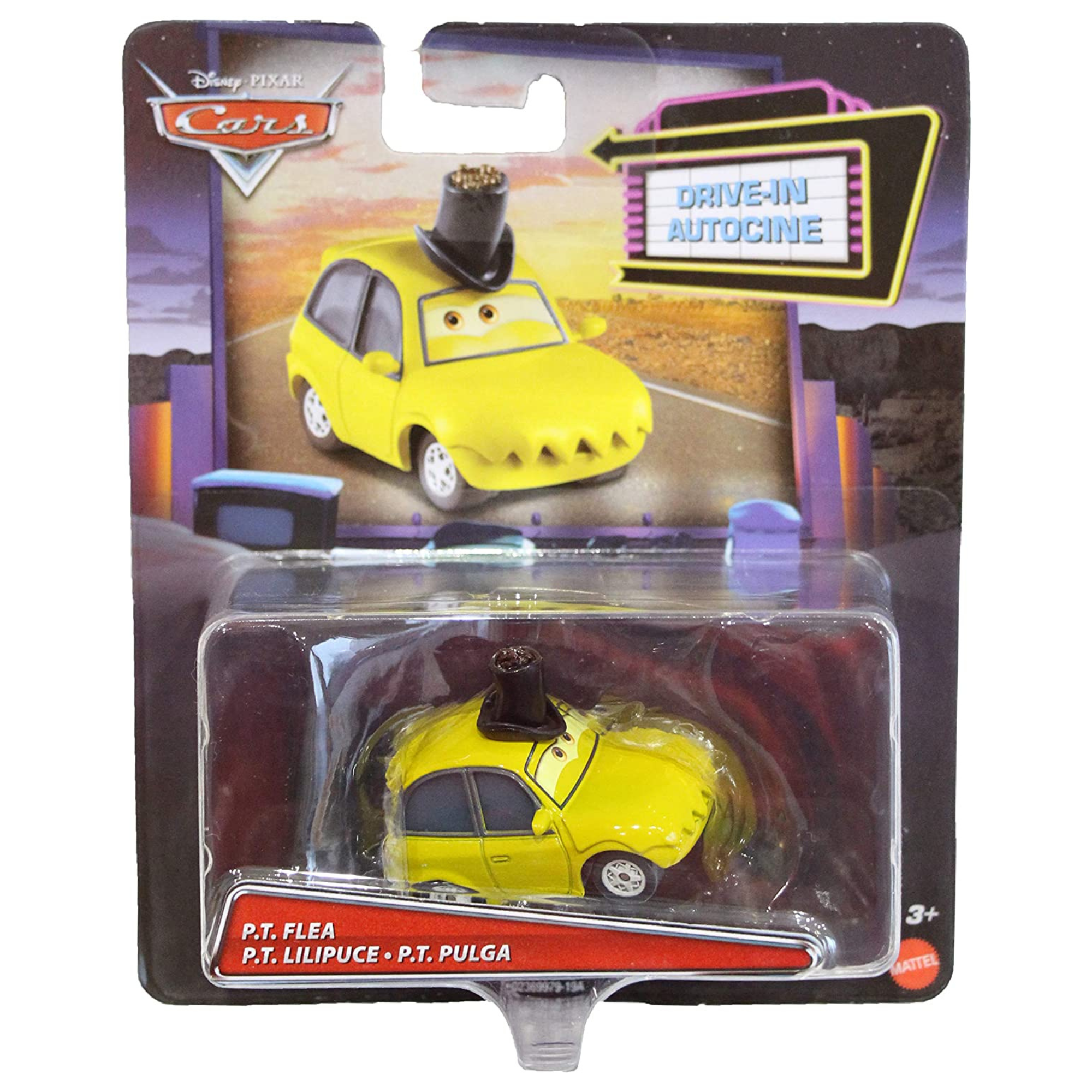 Disney Pixar Cars - A Bug's Life 1/55 Scale Diecast Collectable Character Car Spin-Off Model Vehicle - P.T. Flea - Toptoys2u