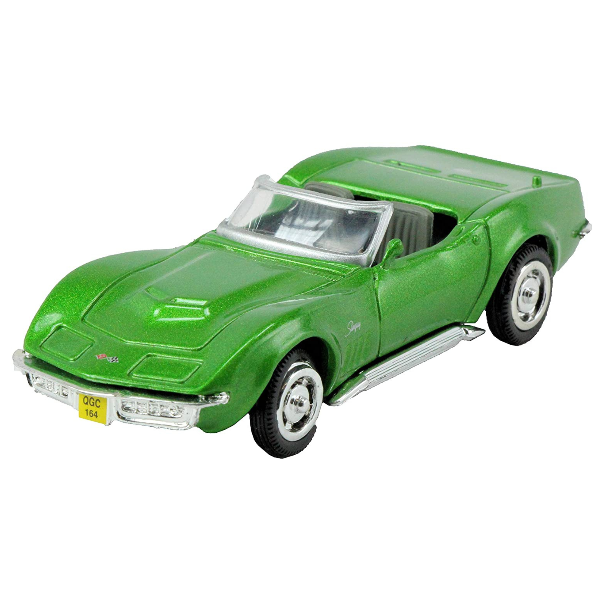 New Ray 1:43 Diecast 1969 Corvette Stingray Convertible In Green - All American City Cruiser Collection - Toptoys2u