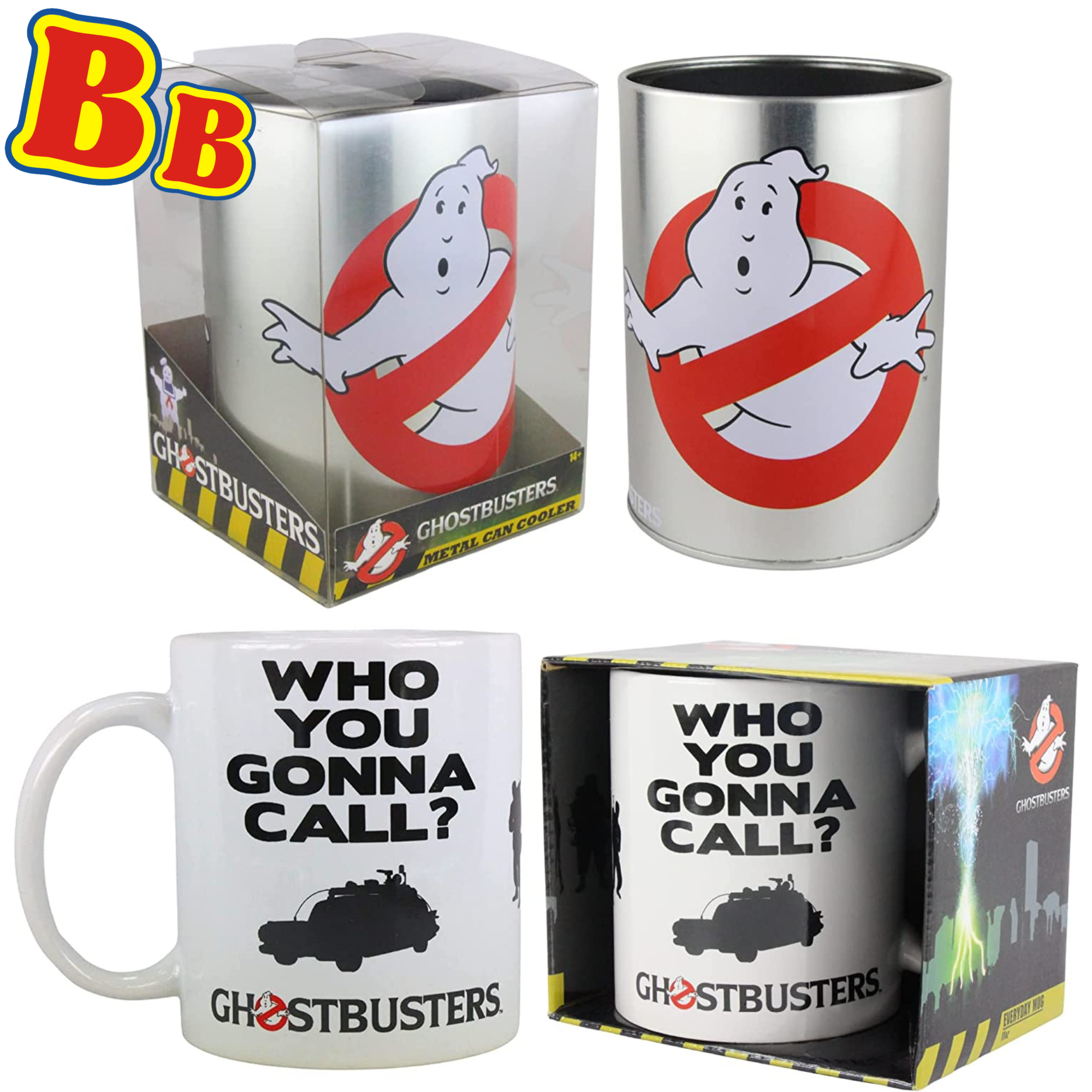 Ghostbuster Metal No Ghost Logo Can Cooler & 330ml 