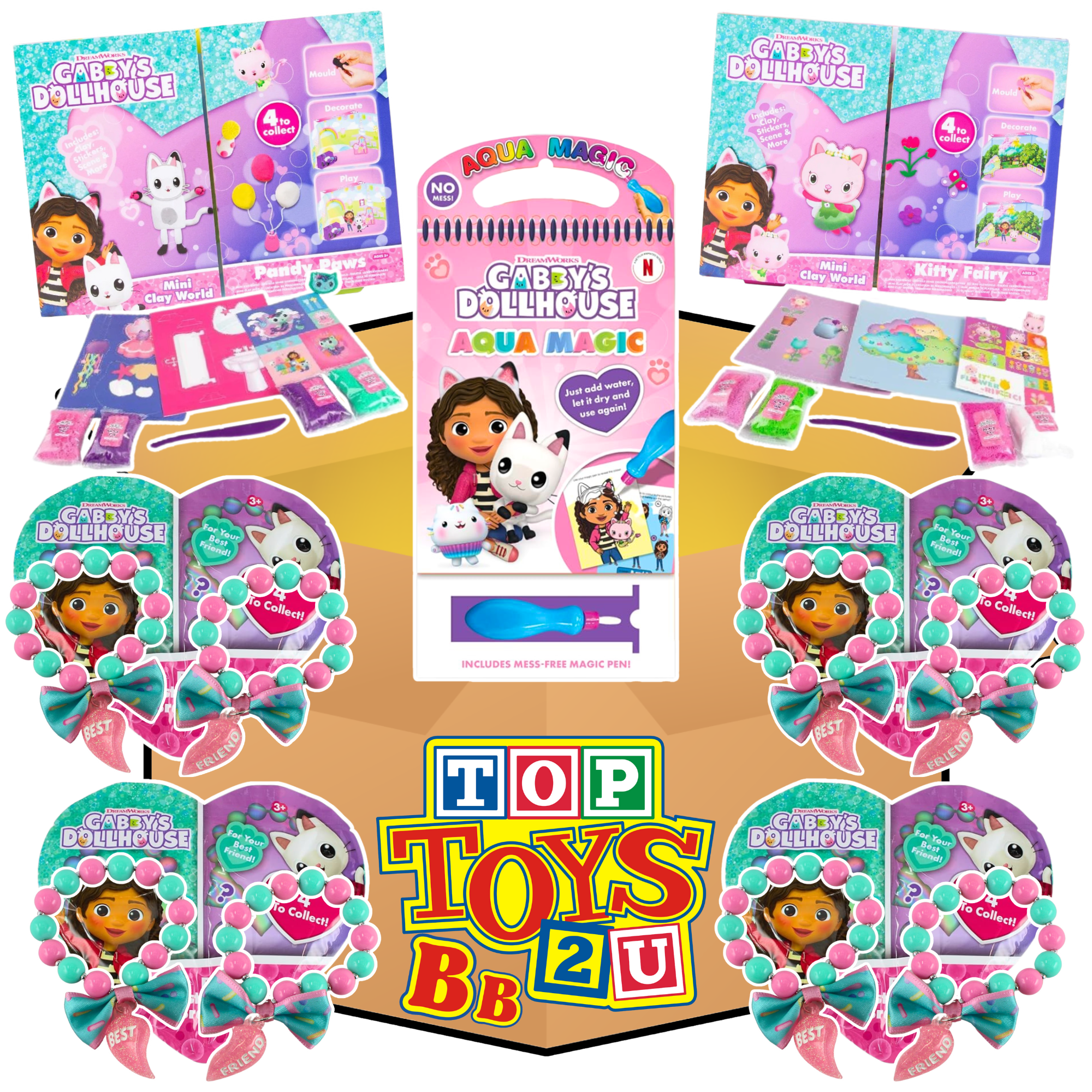 Toptoys2u Gabby's Dollhouse Prebuilt Bargain Bundles - Toptoys2u