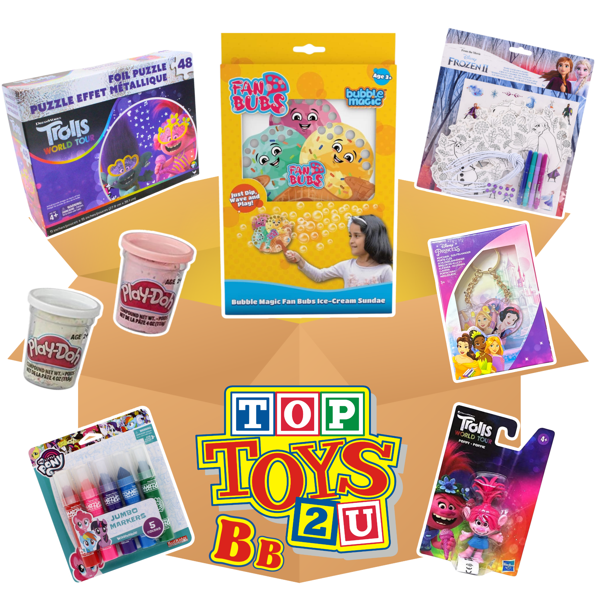 Toptoys2u Super Saver Bargain Bundle Box - 8-Piece Boys and Girls Toys - Toptoys2u