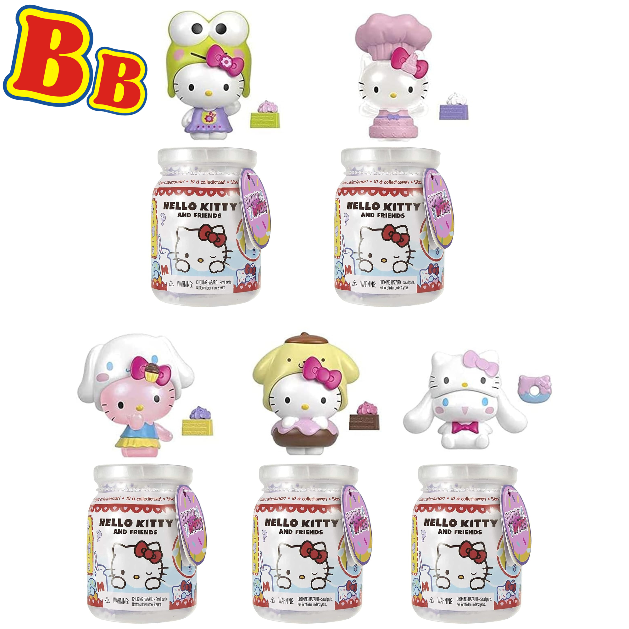 Hello Kitty and Friends Double Dippers Series 1 IDENTIFIED Set of 5 - Set 1 - Toptoys2u