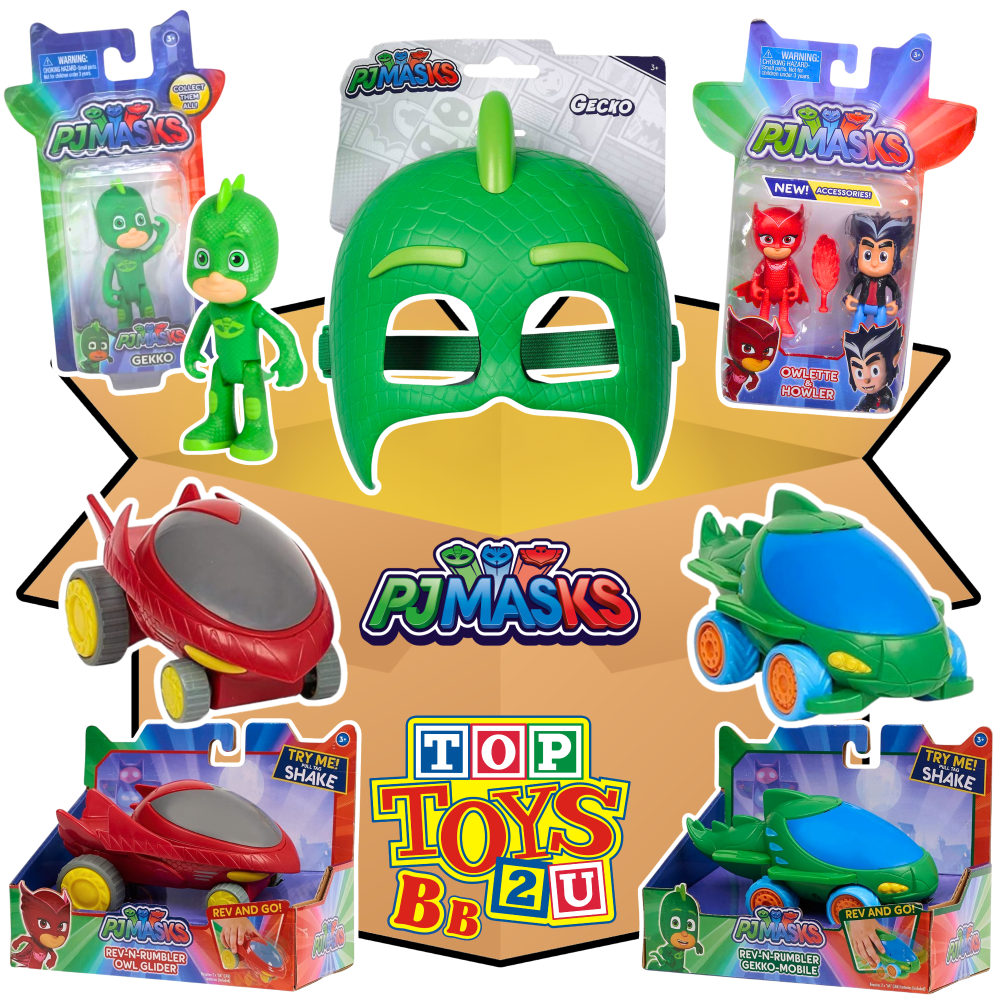 Toptoys2u PJ Masks Prebuilt Bargain Bundles - Toptoys2u