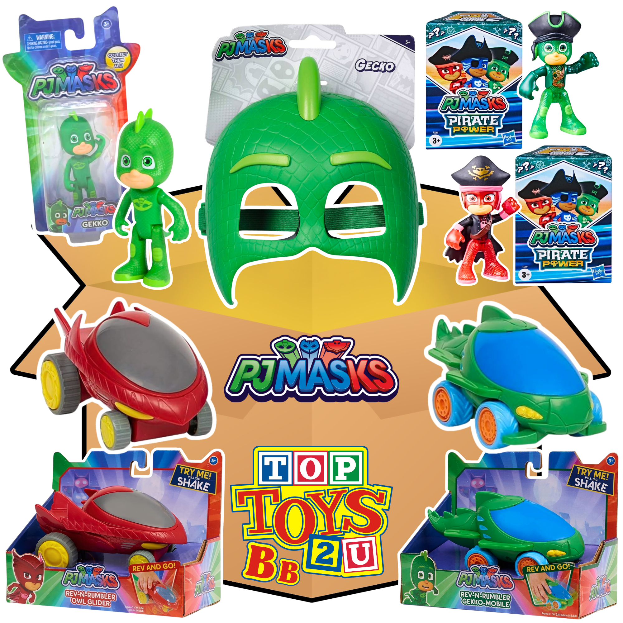 Toptoys2u PJ Masks Prebuilt Bargain Bundles - Toptoys2u