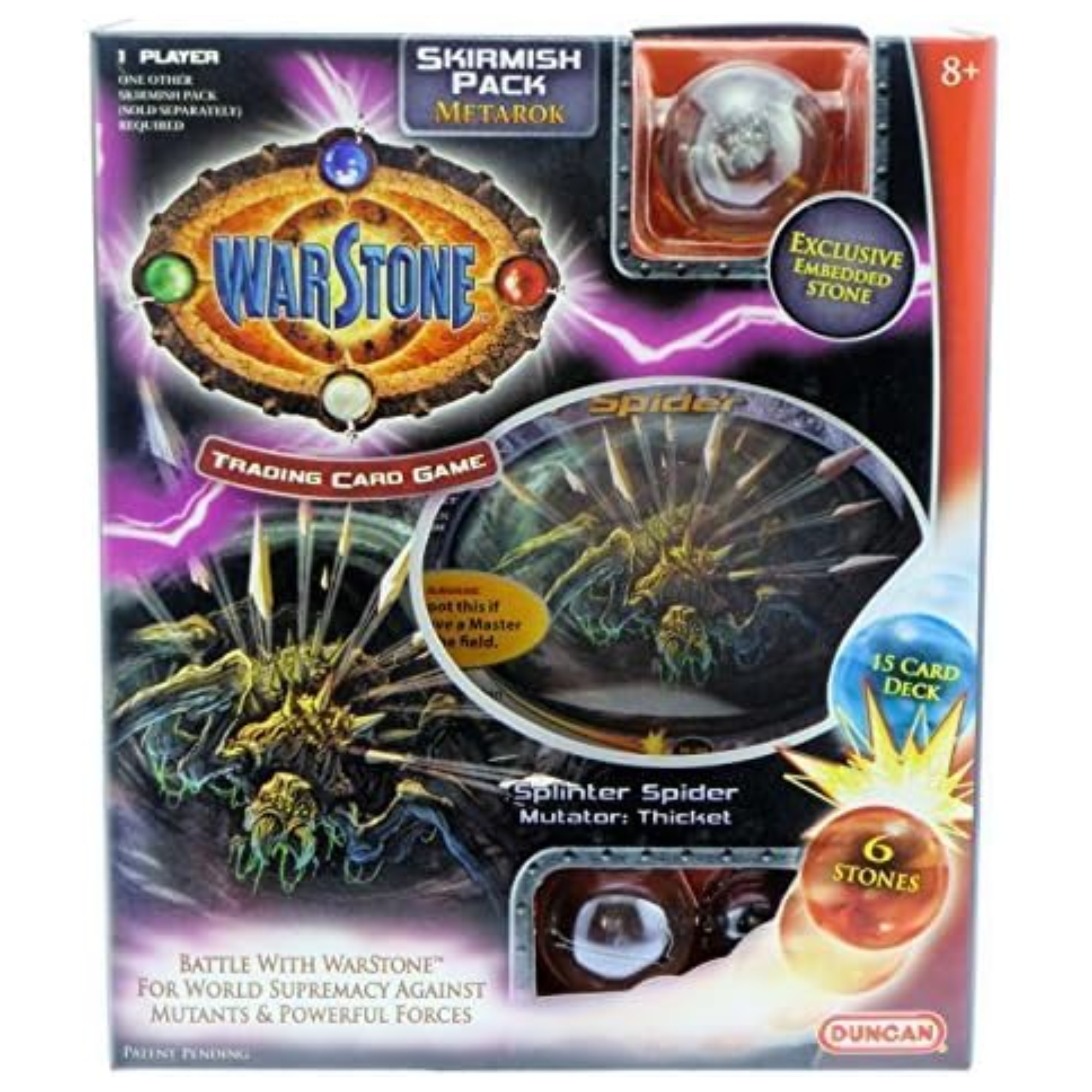 WarStone Skirmish Pack Trading Card Game  - 15 Card Deck & 6 Stones - Metarok - Toptoys2u
