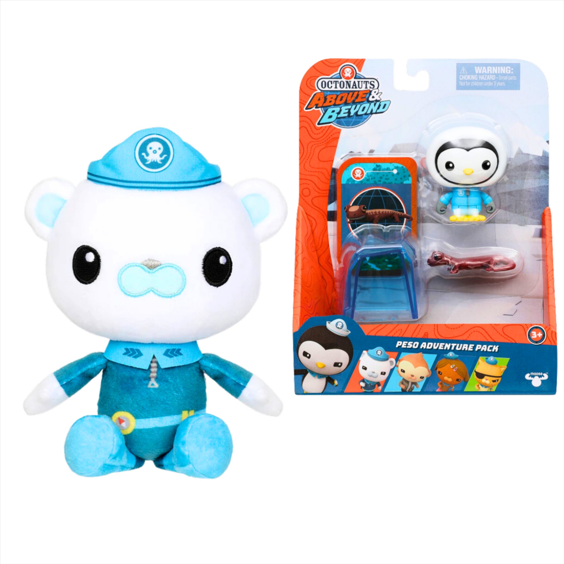 Octonauts Above and Beyond Captain Barnacles 20cm Plush and Peso Adventure Pack Action Figure Playset - Toptoys2u