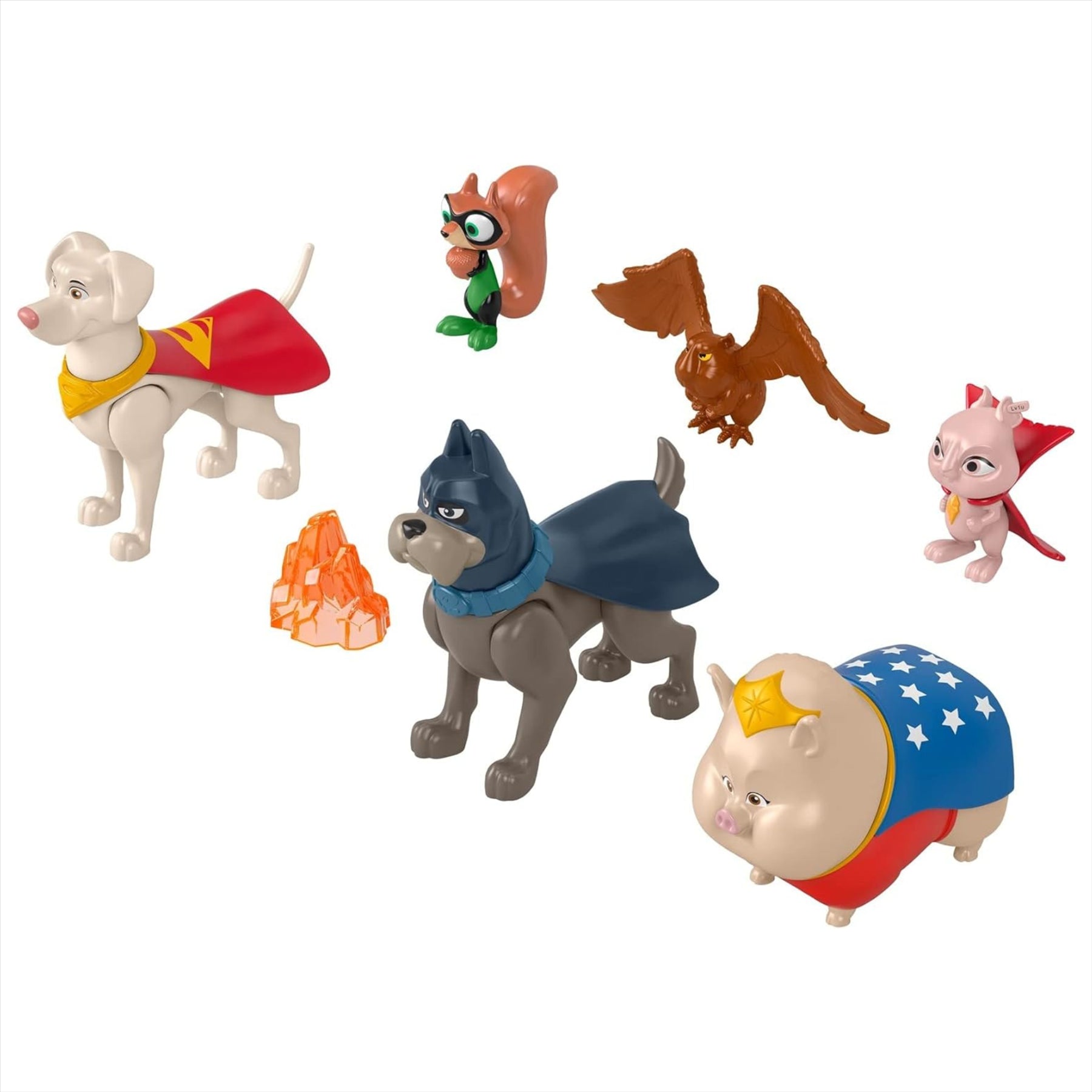 Fisher-Price Superpets Miniature Toy Action Figure Multi-Pack - Set of 6 - Toptoys2u