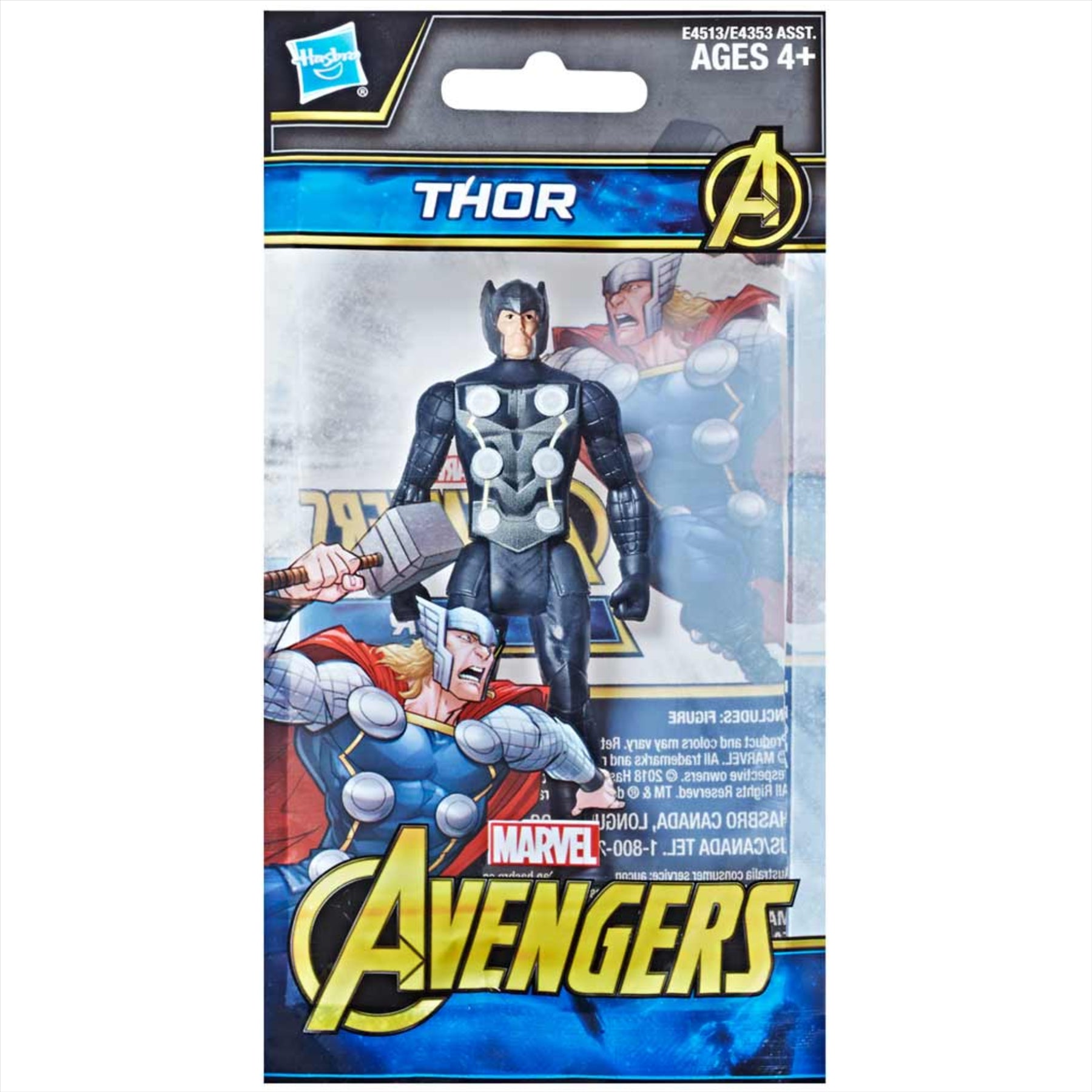 Marvel Avengers Miniature Articulated 9.5cm Toy Action Figures Bundle - Pack of 2 - Hulk & Thor - Toptoys2u