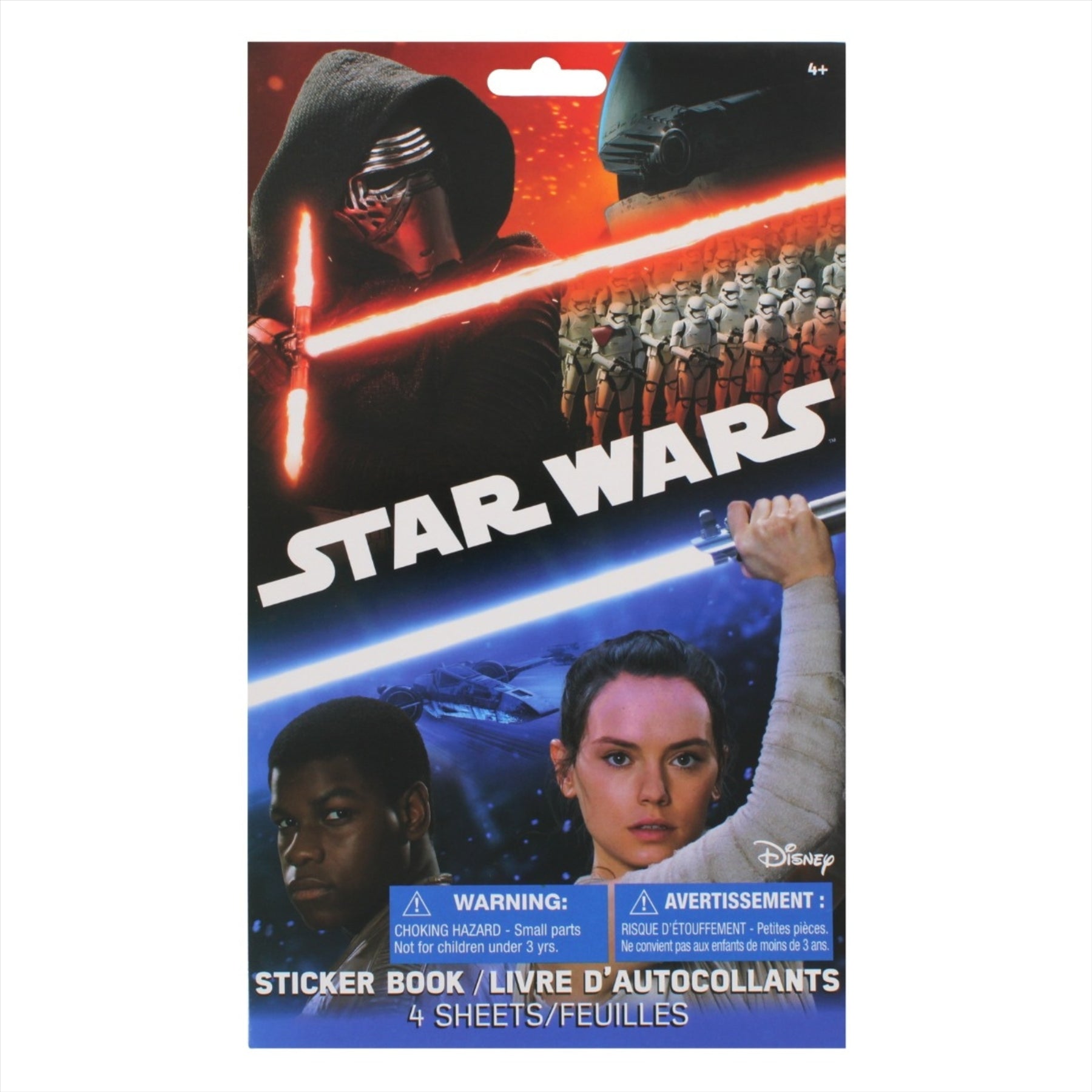 Star Wars The Force Awakens - Star Wars Themed Sticker Book with 4 Sheets - Toptoys2u