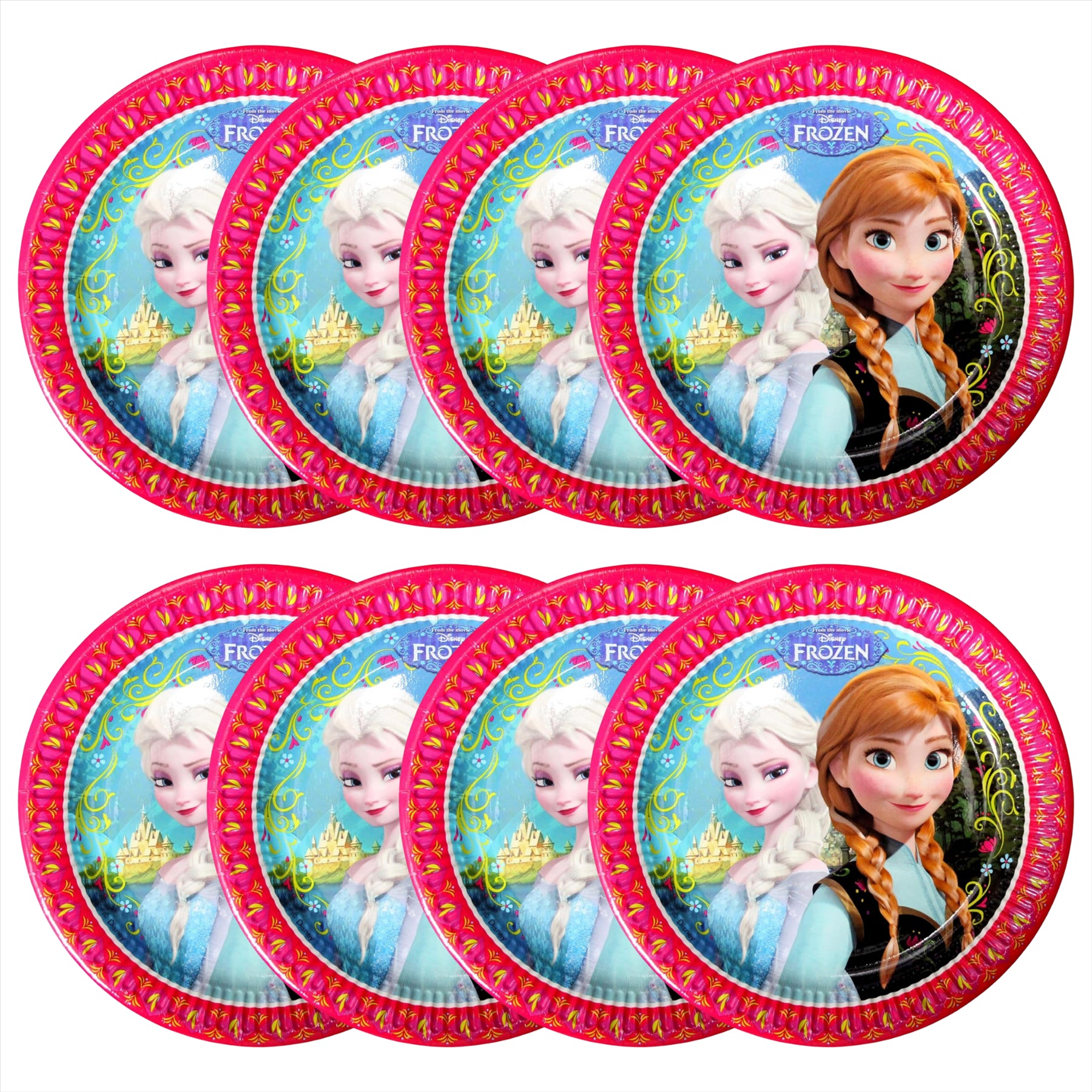 Disney Frozen Partyware Set - 8 Plates - Toptoys2u