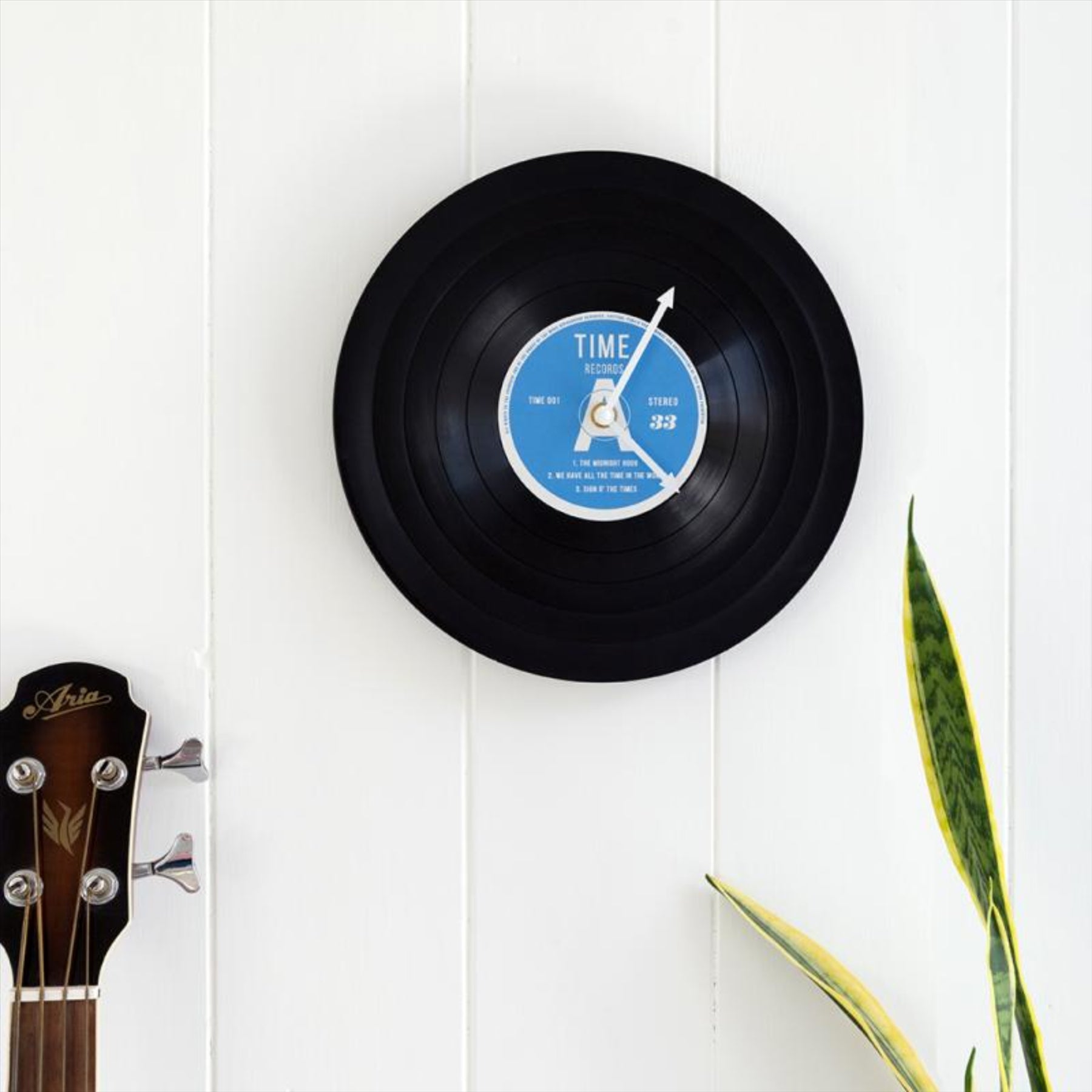 Rex London 12" Time Records Vinyl Wall Clock - Toptoys2u