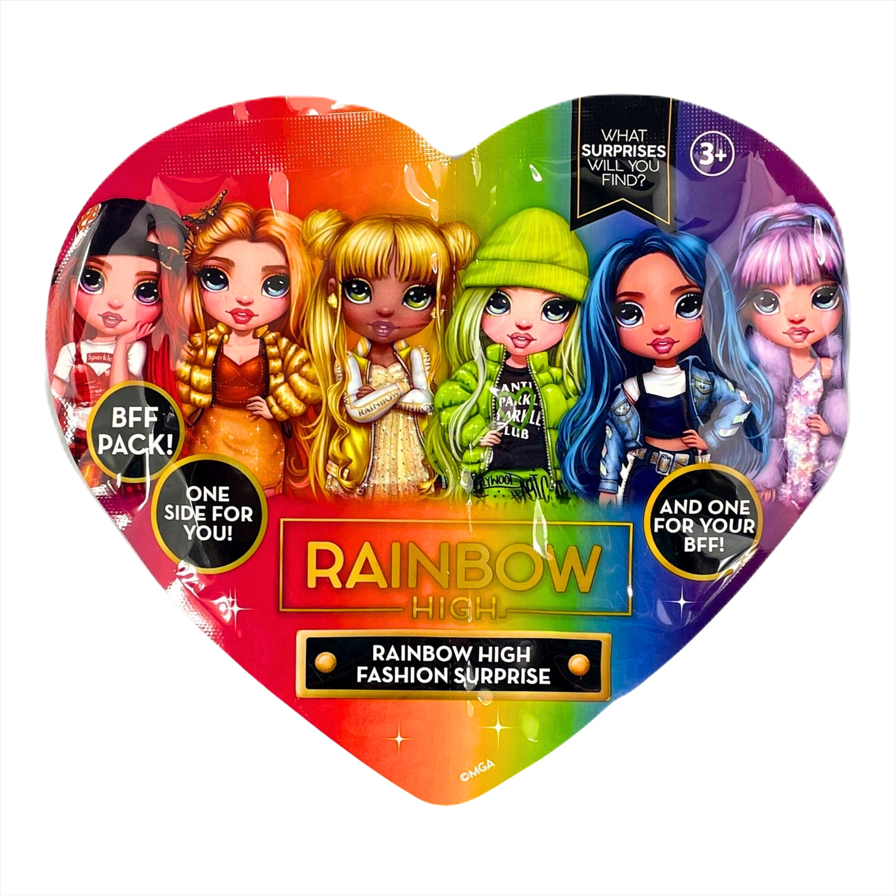 Rainbow High Fashion Surprise Collectible BFF Bracelet and Accessory Mystery Blind Bags - 2 Bracelets per Bag - Pack of 3 Blind Bags - Toptoys2u