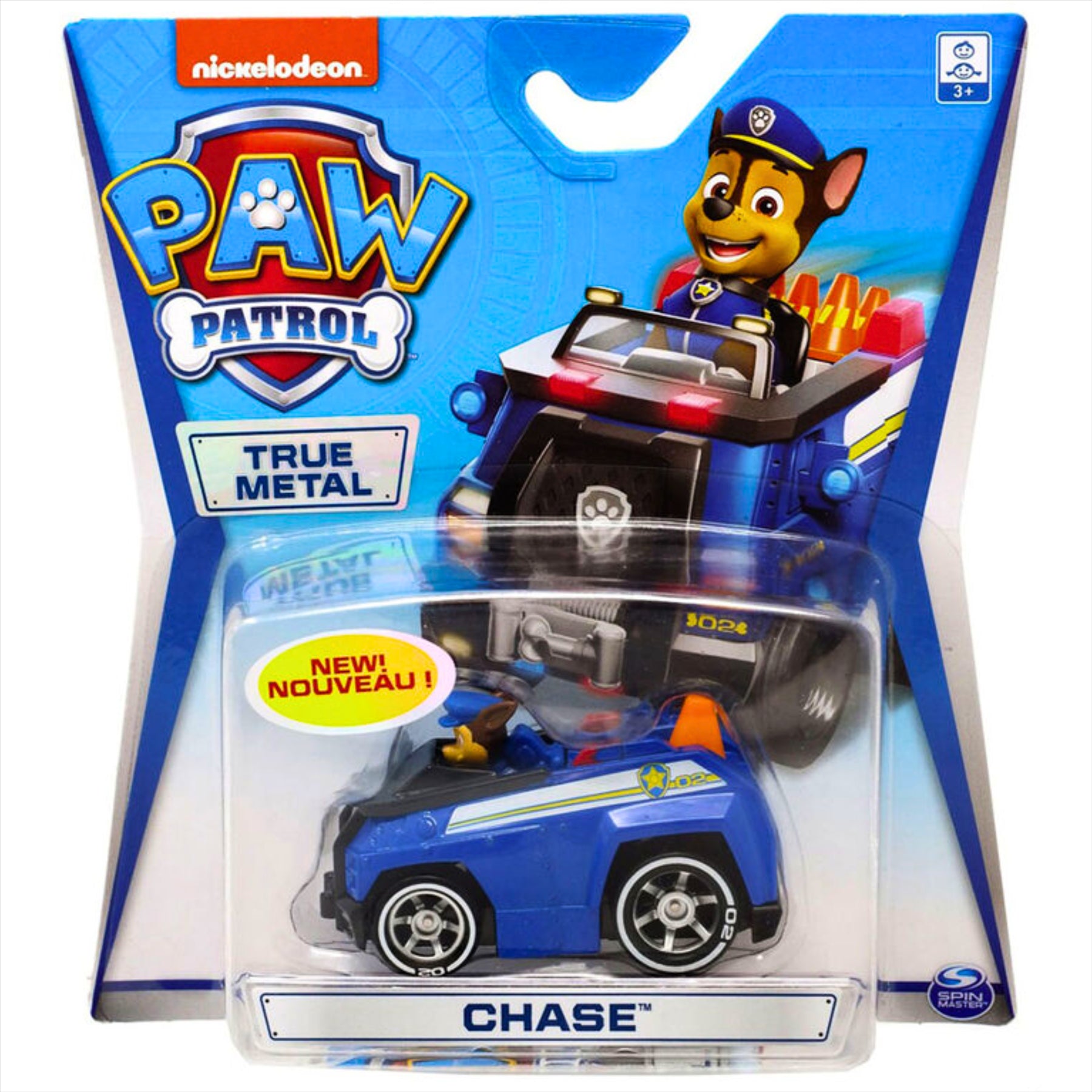 Paw Patrol Chase, Marshall, and Zuma True Metal Collectible Diecast Toy Vehicles - Pack of 3 - Toptoys2u