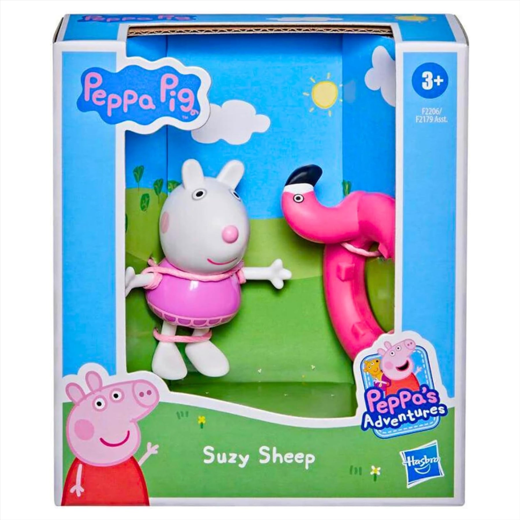 Peppa Pig - 3" 8cm Articulated Figure & Accessory - Danny Dog & Suzy Sheep 2 Pack - Toptoys2u