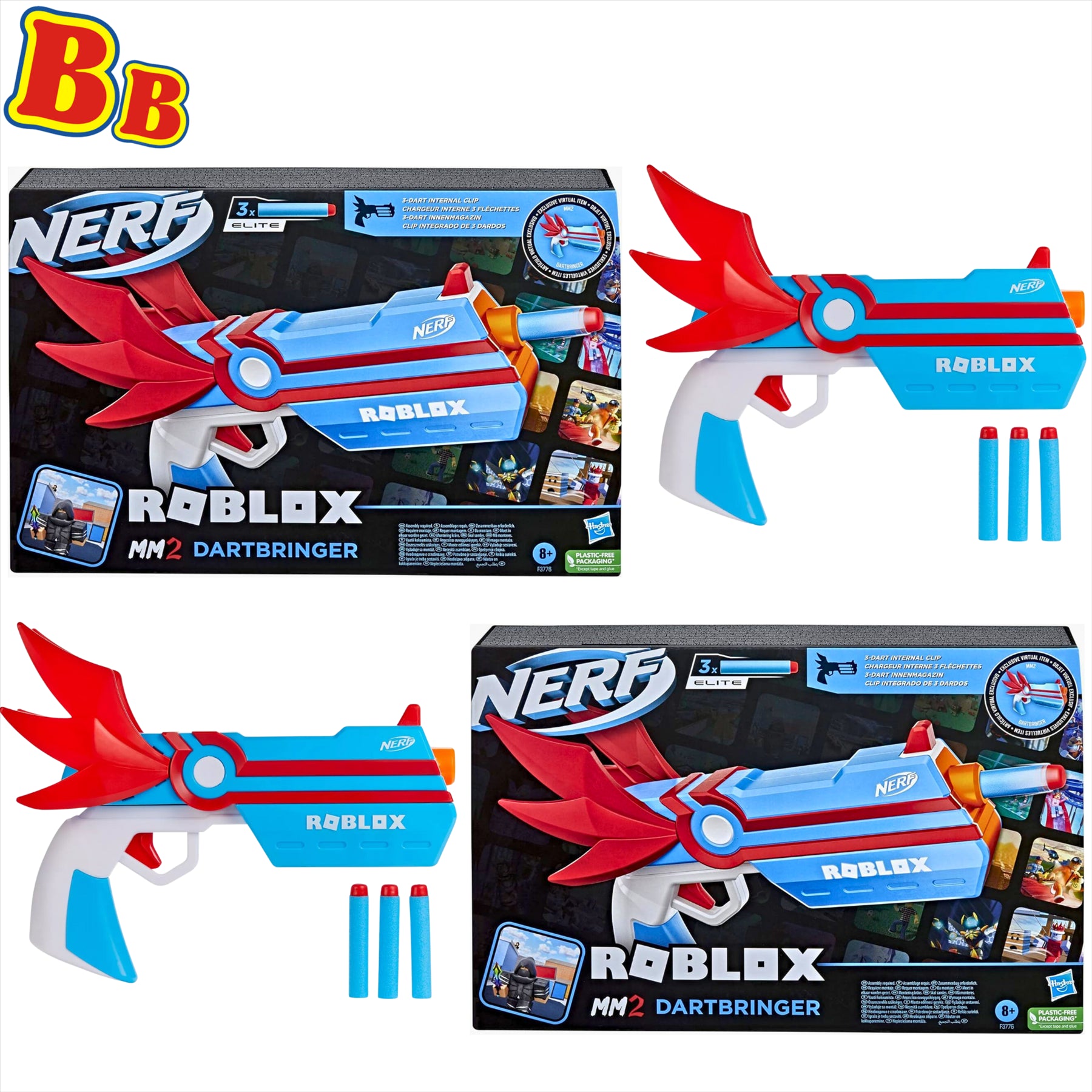Nerf - Roblox MM2 Dartbringer - Twin Pack with Exclusive Code - Toptoys2u