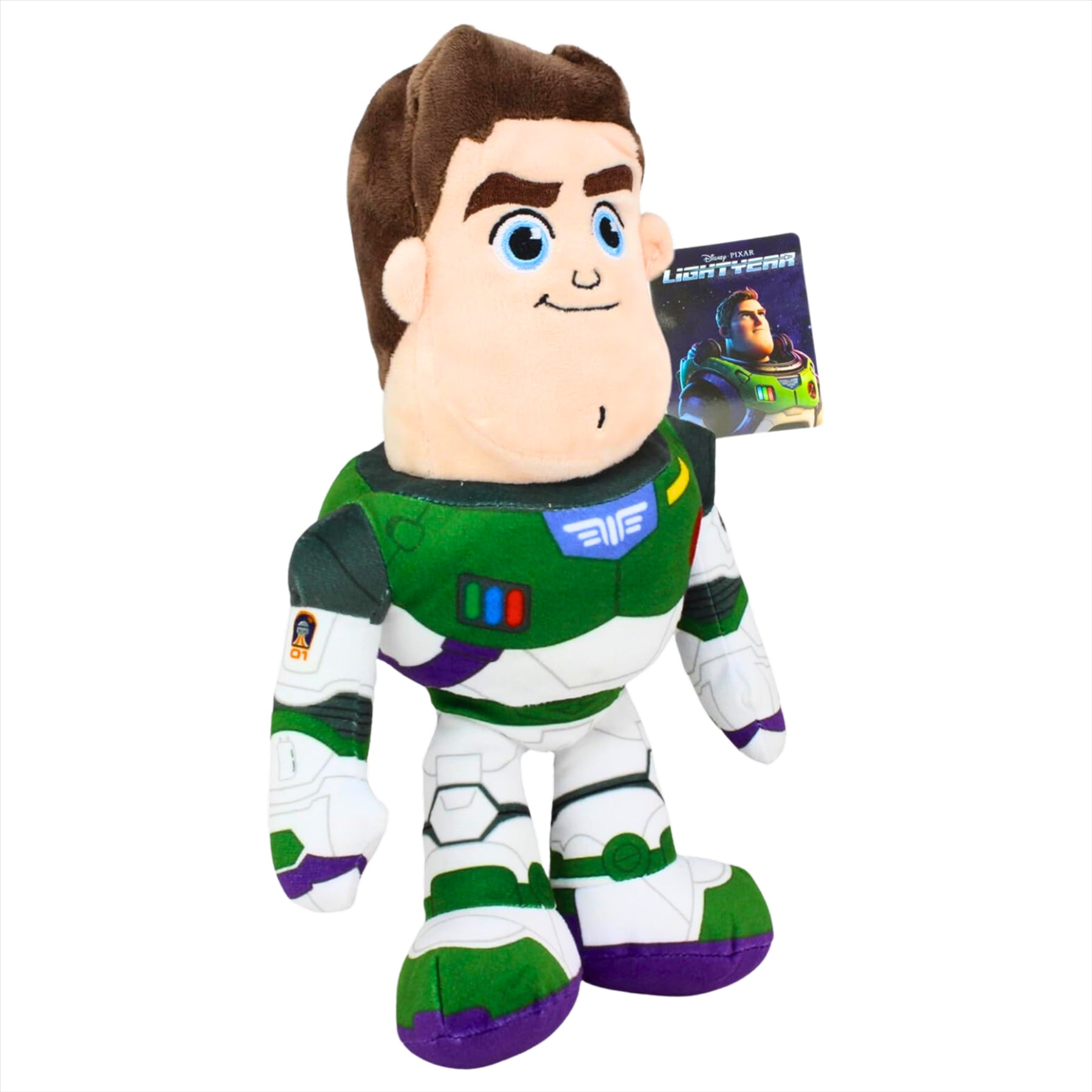 Toy Story 6-Piece Megabundle - Buzz Lightyear 33cm Plush Toy, Megamat, Backpack, Woody and Buzz Parachuter Mini Figures, and Skipping Rope - Toptoys2u