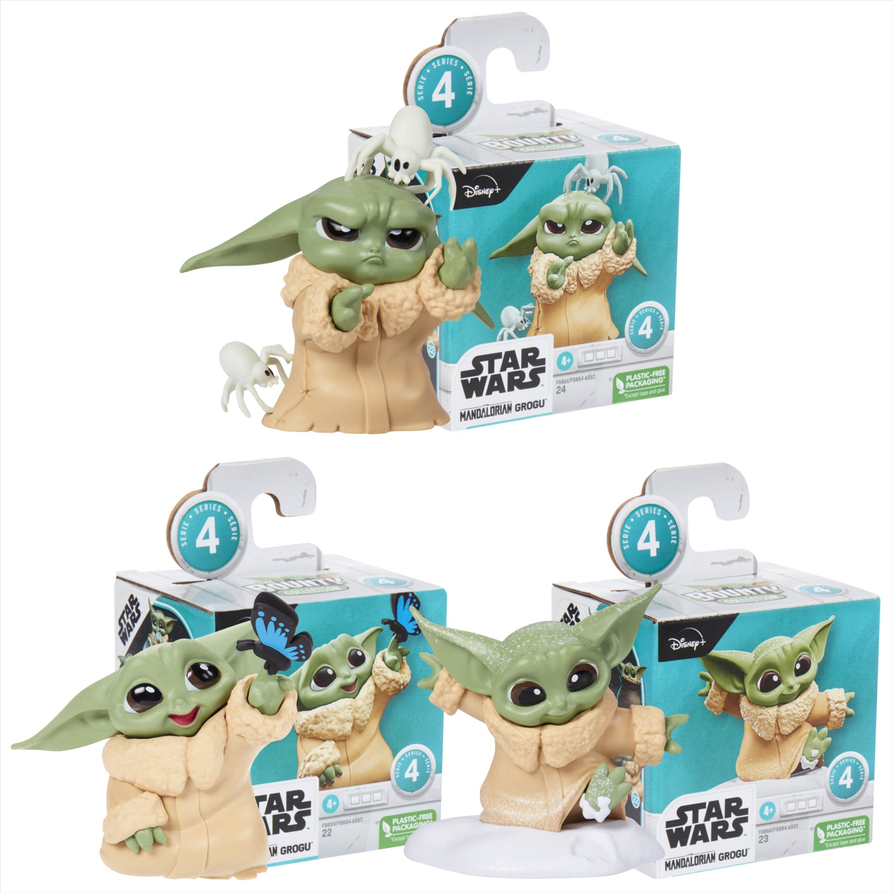 Star Wars The Mandalorian - The Bounty Collection Grogu Toy Figures - Set 2 Pack of 3 - Toptoys2u