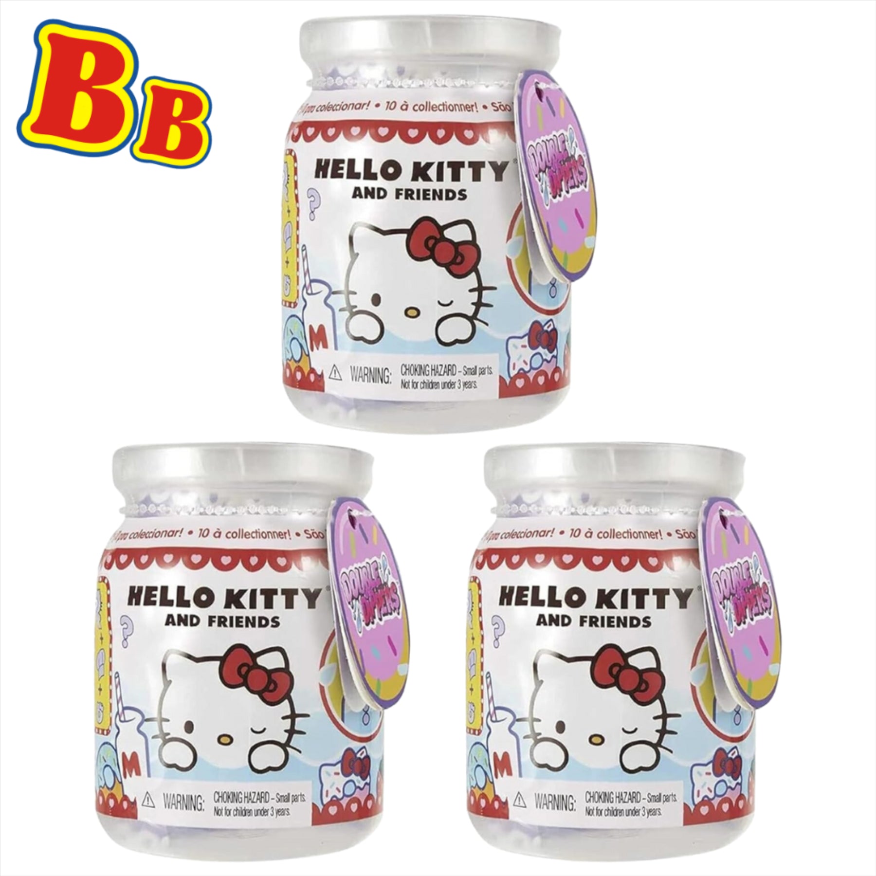 Hello Kitty Double Dippers Collectible Figures Surprise Blind Pack of 3 - Toptoys2u