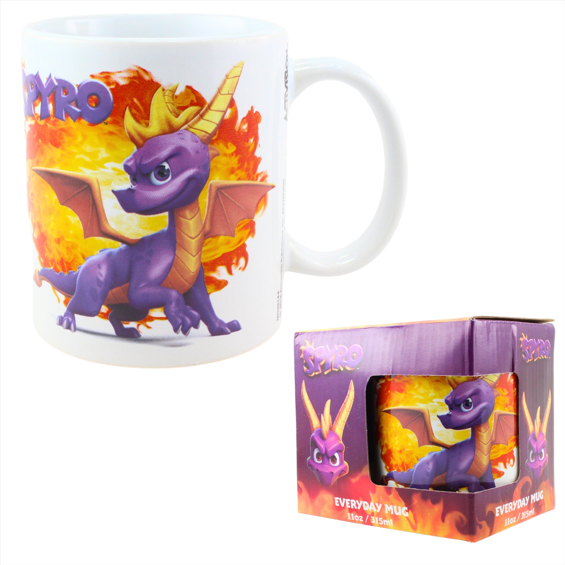 Spyro the Dragon Video Game 315ml Ceramic Coffee Mug - Fireball - Toptoys2u